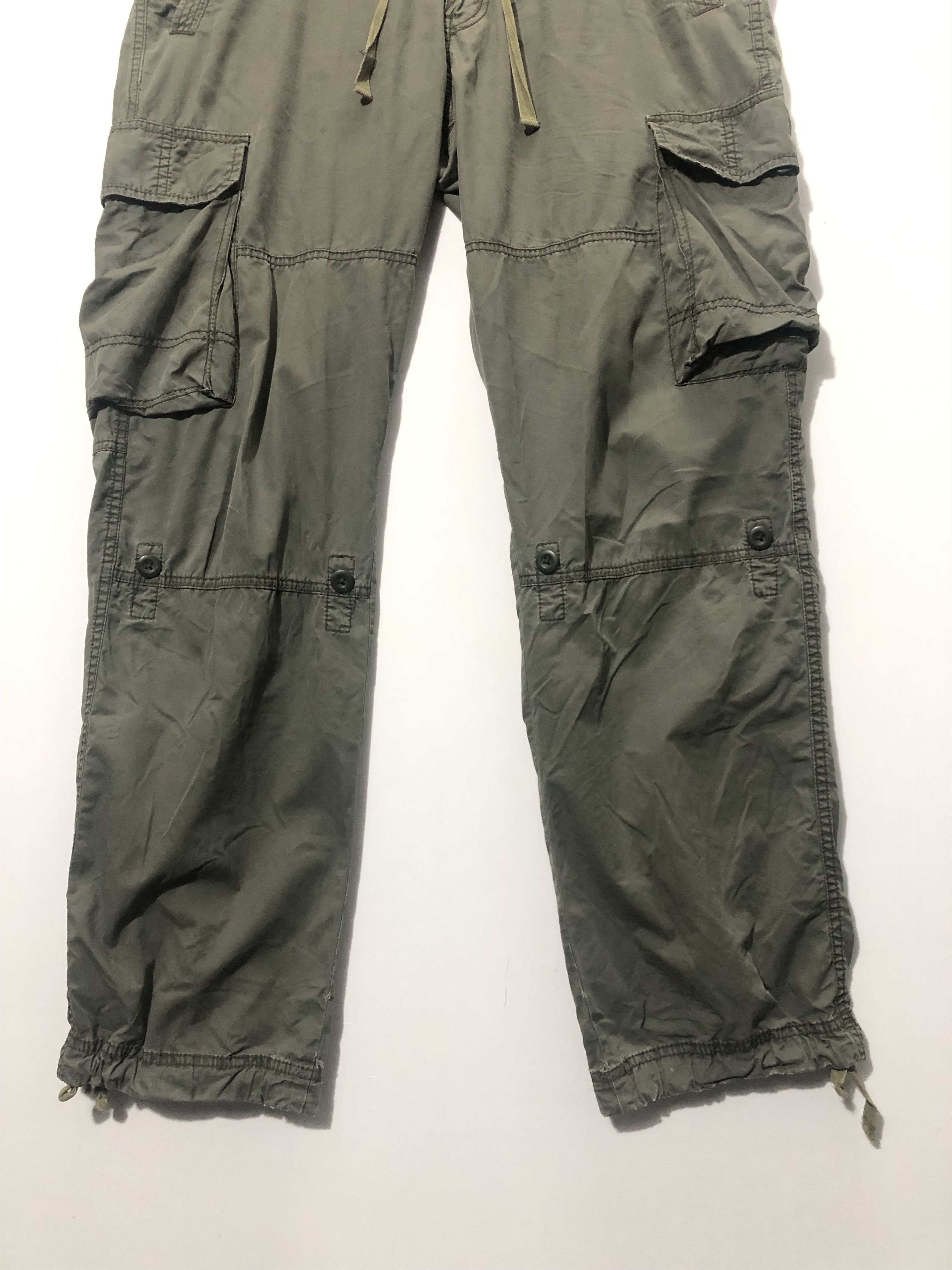Japanese Brand JAPANESE BRAND FADED GREEN CARGO PANTS (#147) Size US 34 / EU 50 - 3 Thumbnail