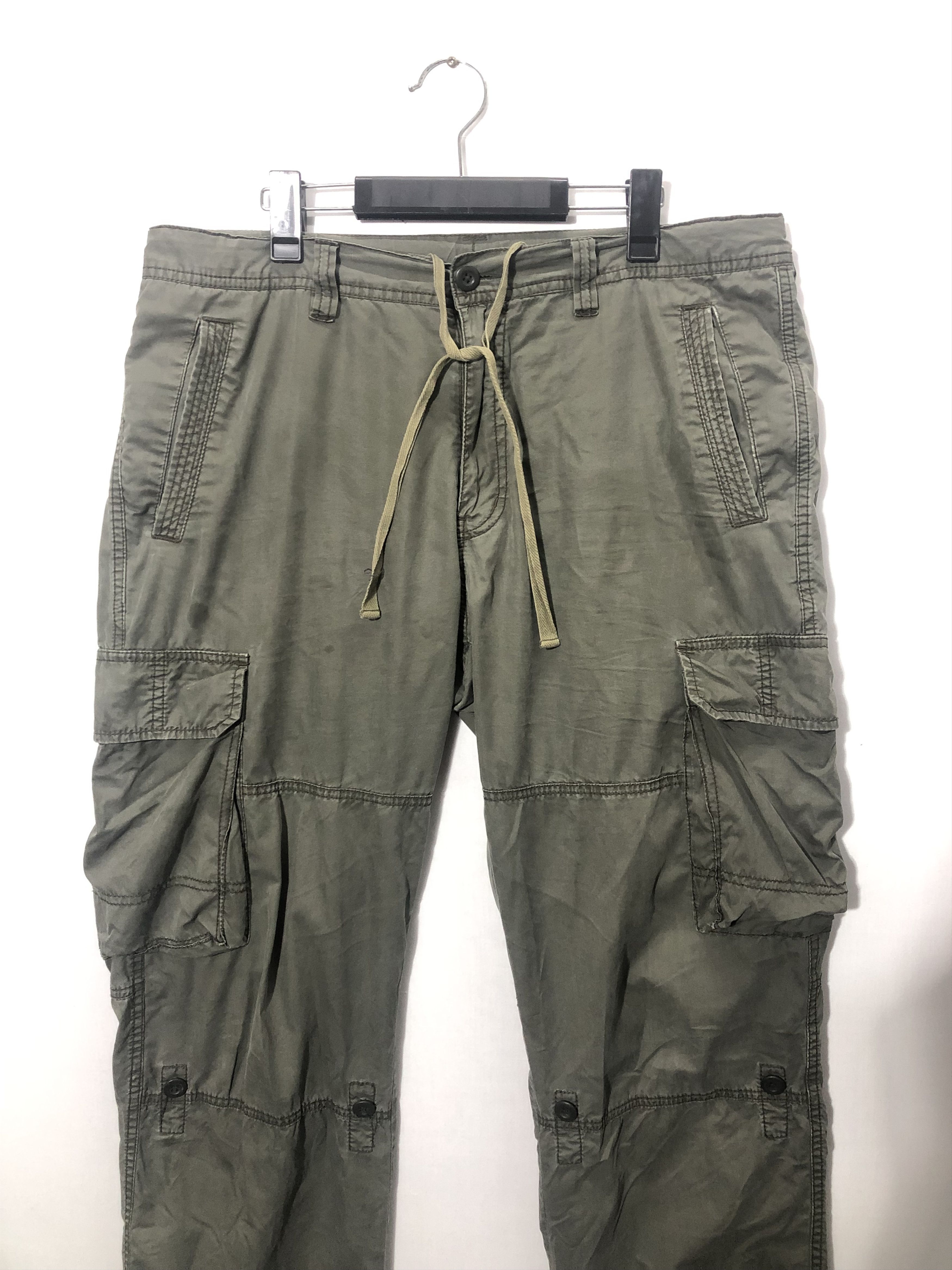 Japanese Brand JAPANESE BRAND FADED GREEN CARGO PANTS (#147) Size US 34 / EU 50 - 2 Thumbnail