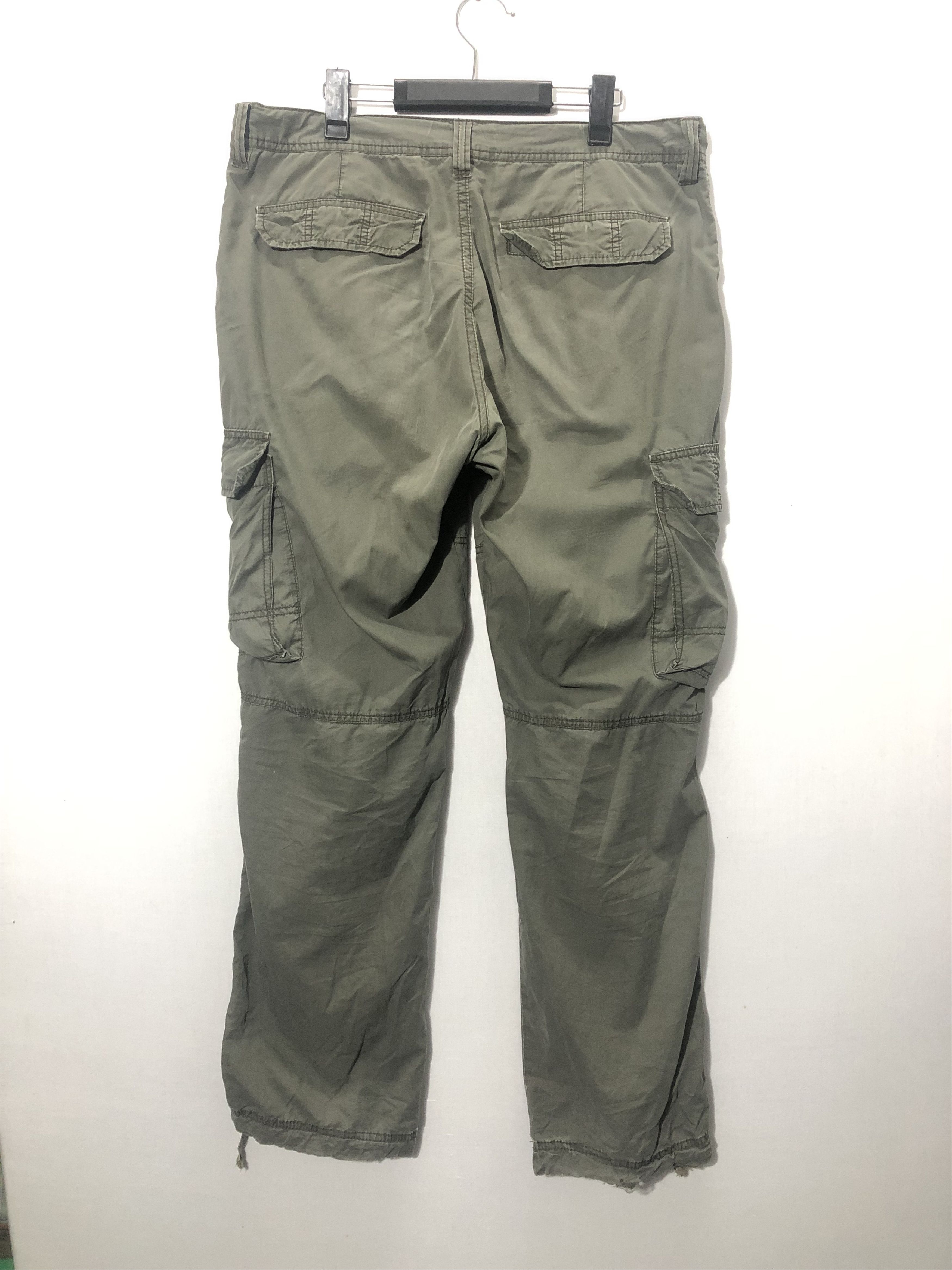 Japanese Brand JAPANESE BRAND FADED GREEN CARGO PANTS (#147) Size US 34 / EU 50 - 5 Thumbnail