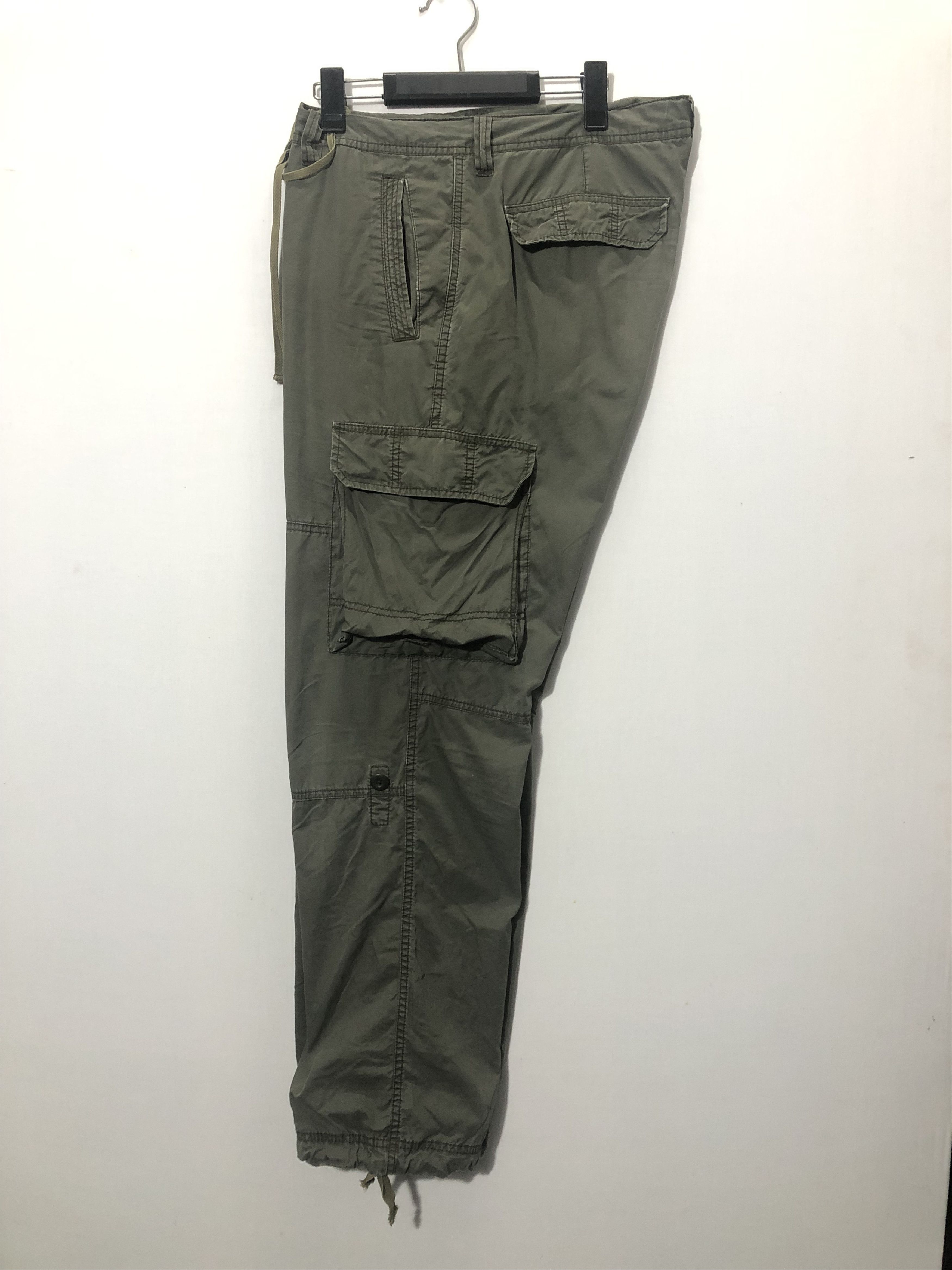 Japanese Brand JAPANESE BRAND FADED GREEN CARGO PANTS (#147) Size US 34 / EU 50 - 7 Thumbnail