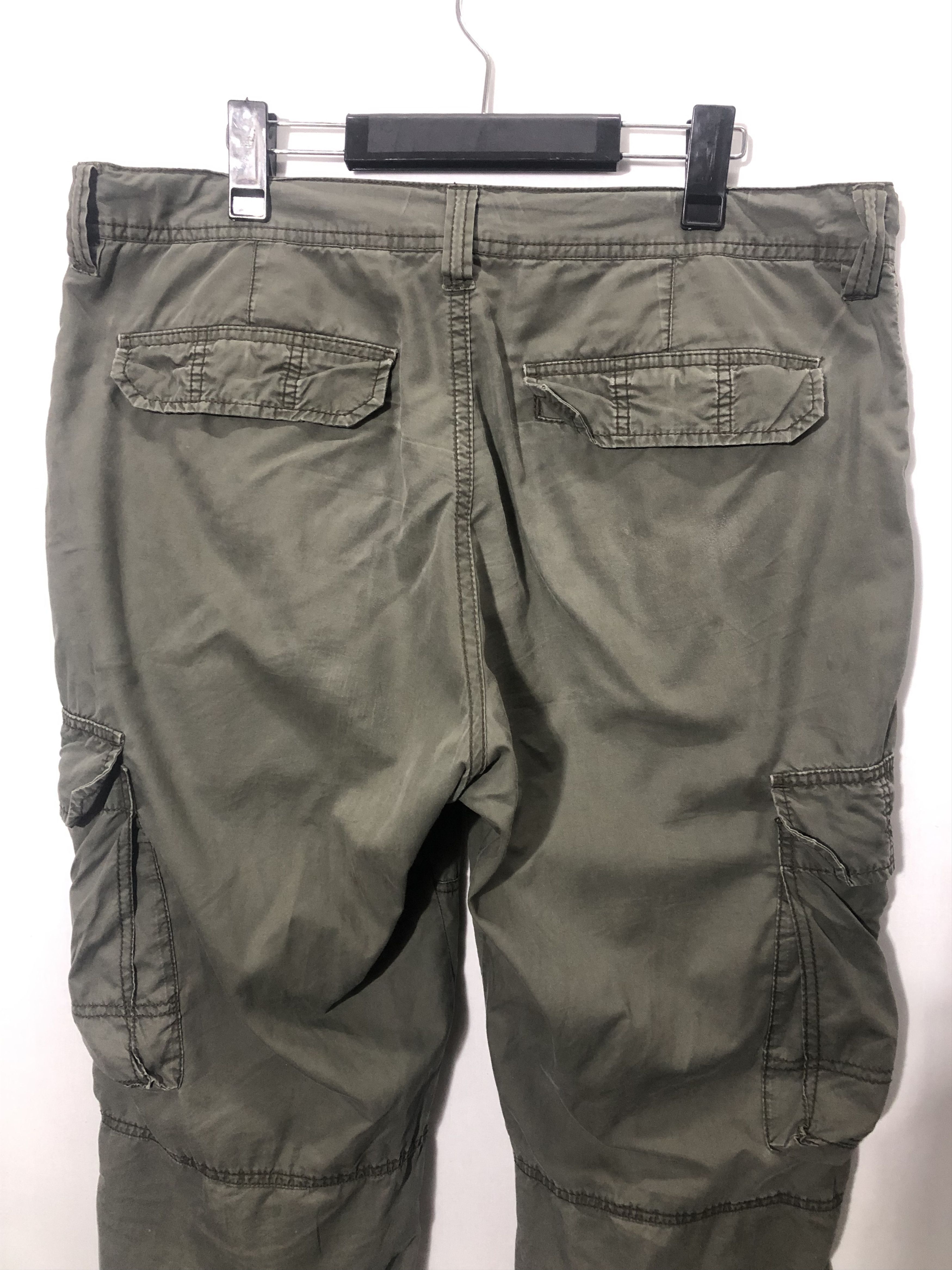 Japanese Brand JAPANESE BRAND FADED GREEN CARGO PANTS (#147) Size US 34 / EU 50 - 6 Thumbnail