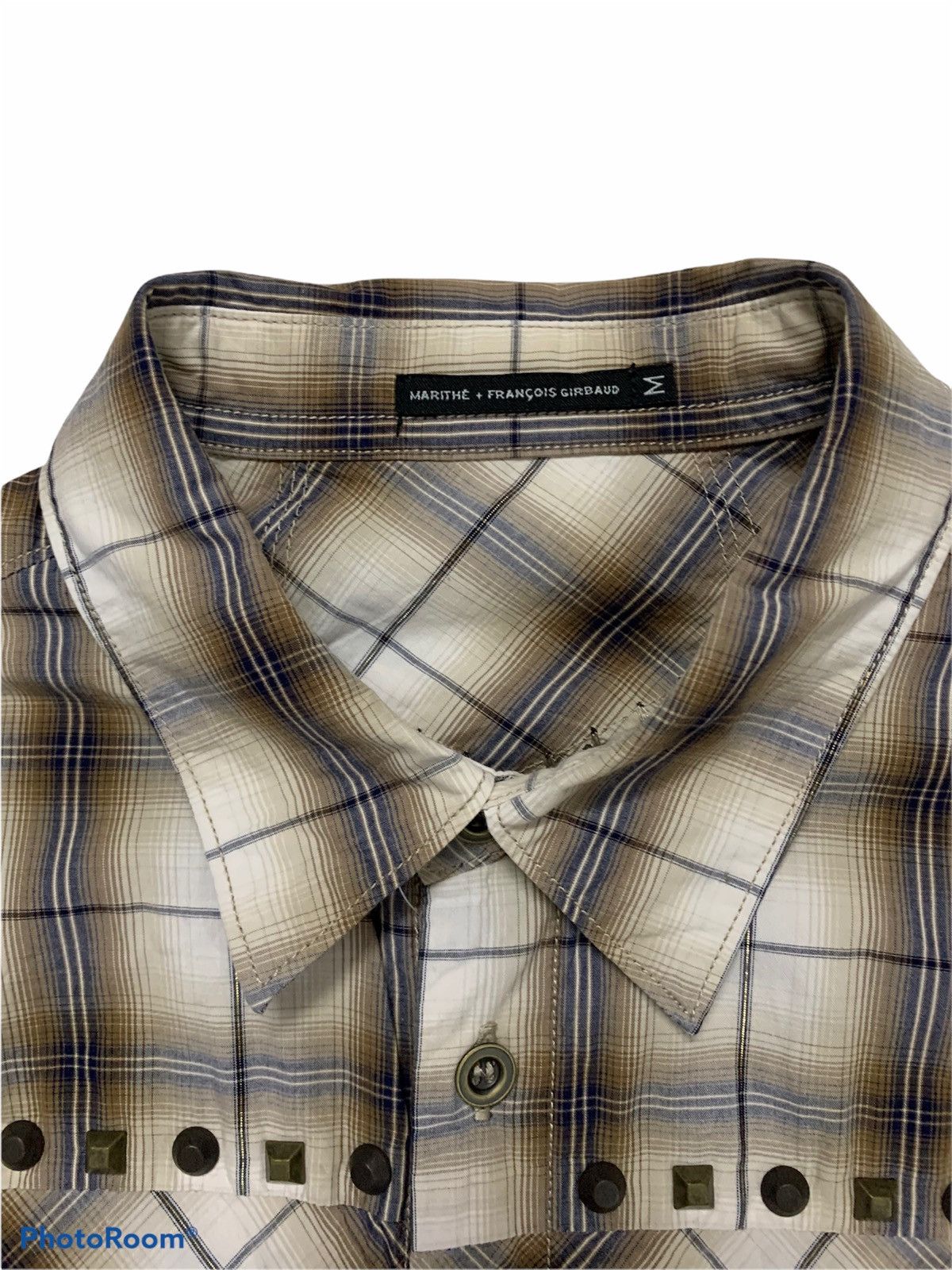 Flannel × Marithe + Francois Girbaud Marithe Francois Girbraud Flannel Studed Button Shirt Size US M / EU 48-50 / 2 - 4 Thumbnail