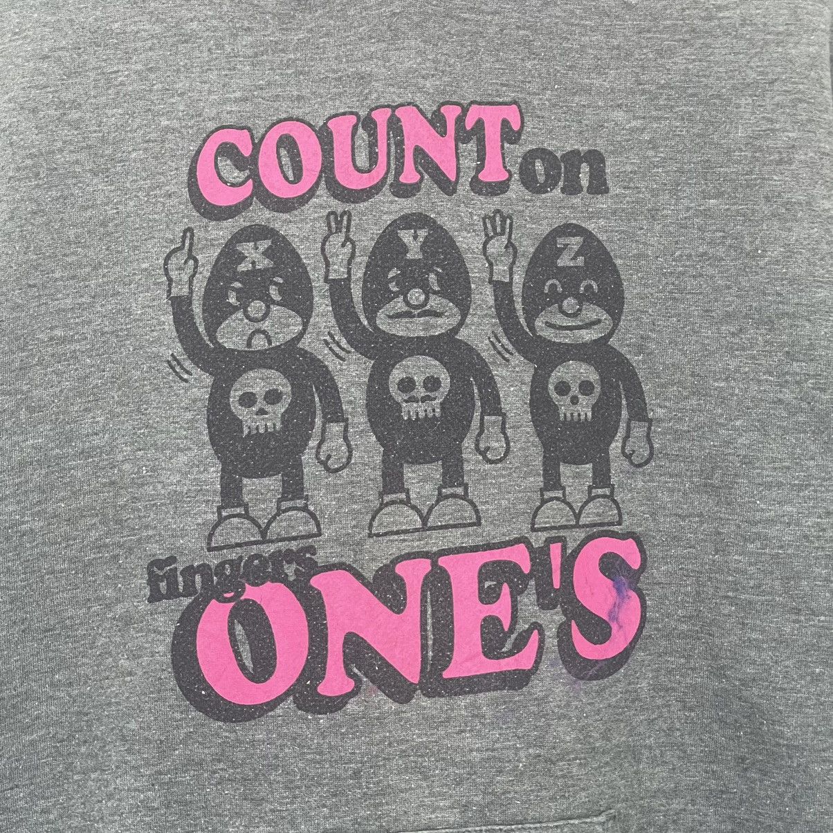 Anime Vintage Count on Finger One's Big Logo Hoodie Size M Size US M / EU 48-50 / 2 - 5 Thumbnail