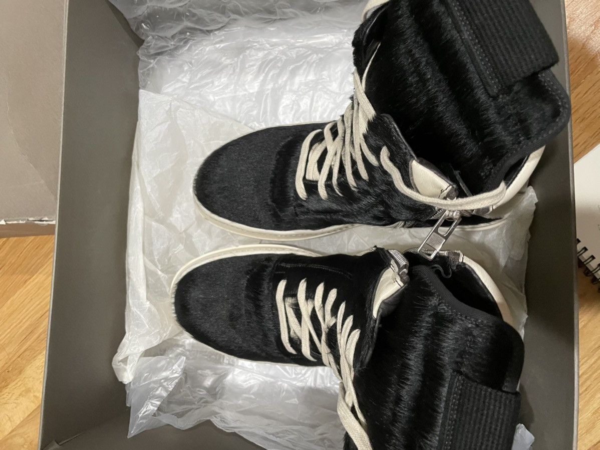Rick Owens （final drop ）Rick Owens pony hair geobaskets Rare sz 40 Size US 7.5 / EU 40-41 - 3 Thumbnail
