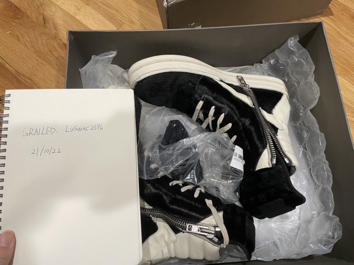 Rick Owens （final drop ）Rick Owens pony hair geobaskets Rare sz 40 Size US 7.5 / EU 40-41 - 9 Thumbnail