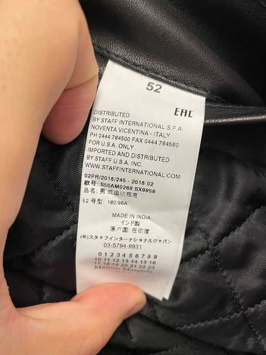 Maison Margiela Marigela 5 Zip Black Leather Jacket 52 | Grailed