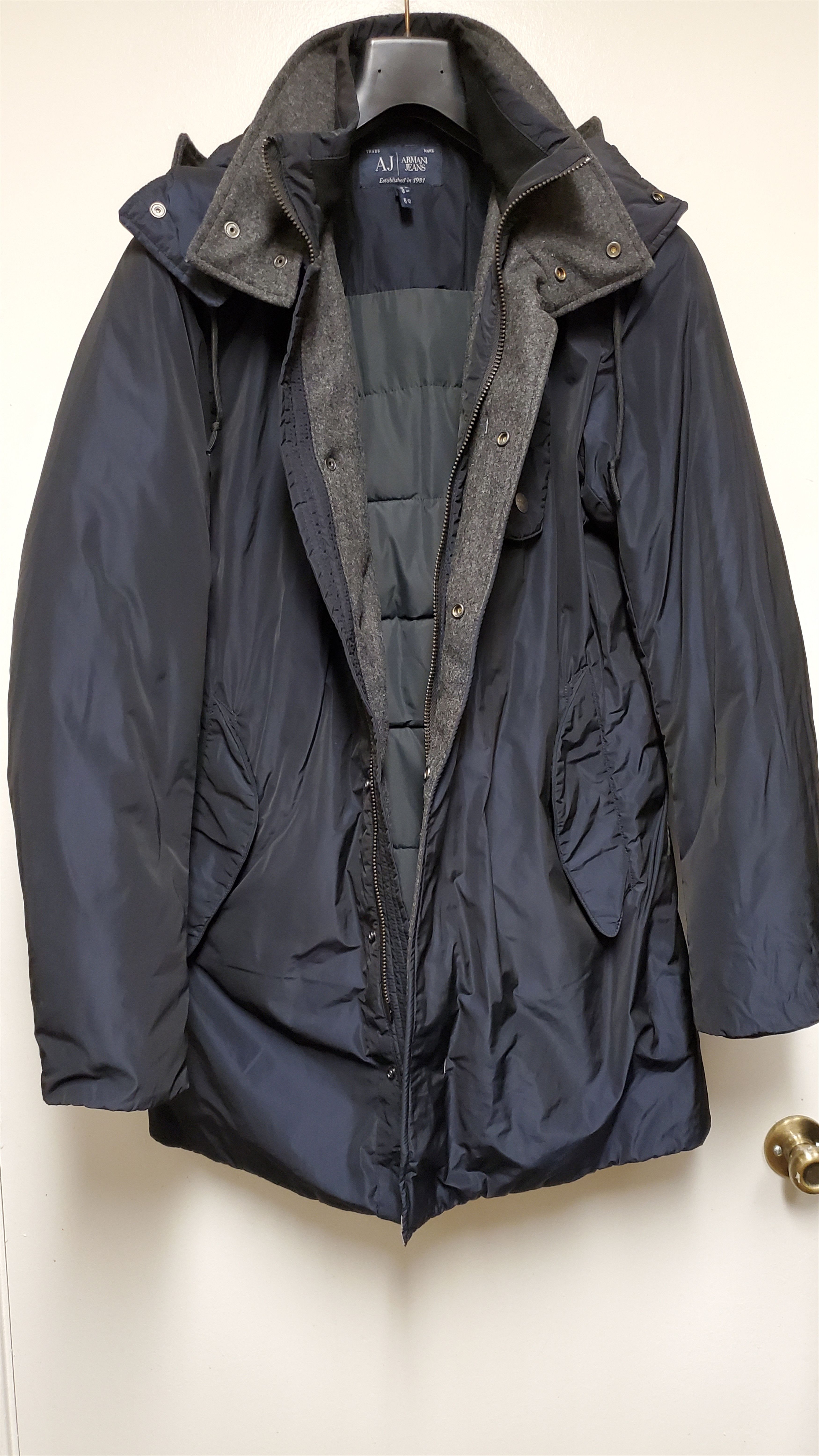 Armani Detachable Hoodie Long Parka Size US M / EU 48-50 / 2 - 1 Thumbnail