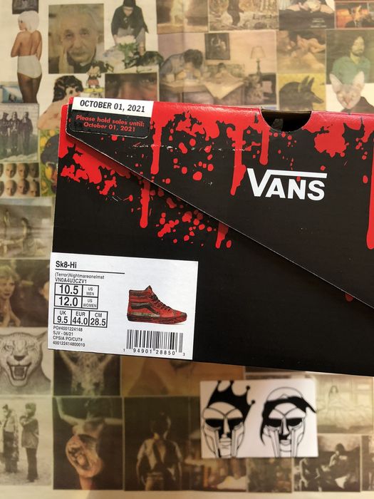 Vans Vans Nightmare on Elm St Freddy Krueger 10.5 DS | Grailed