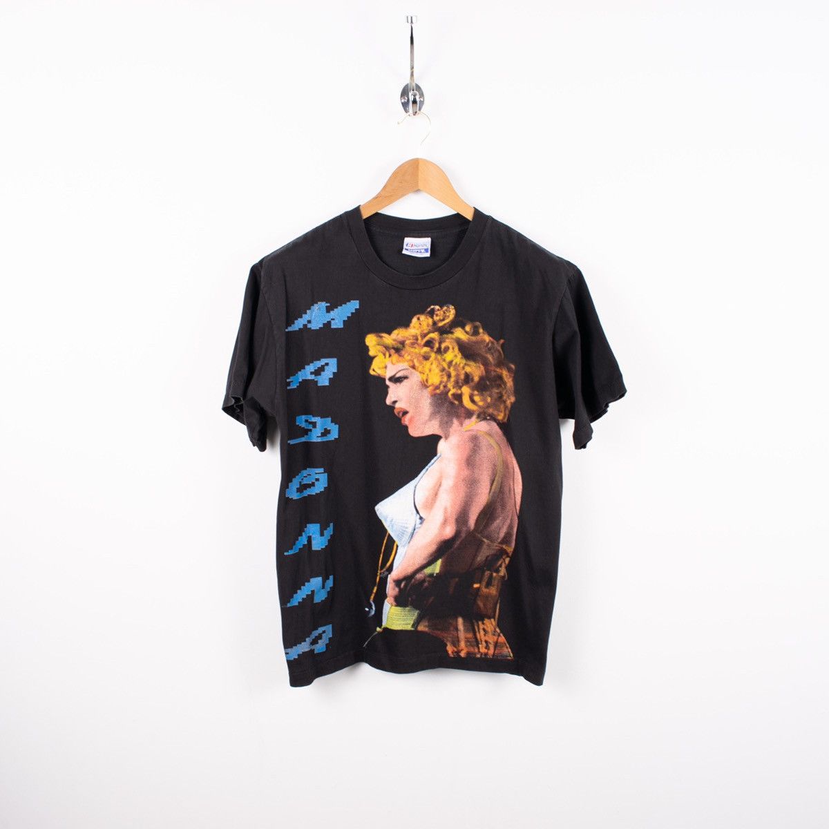 Band Tees × Vintage Vintage Rare Madonna Pimpo 90s Big Print T-Shirt Size US L / EU 52-54 / 3 - 1 Thumbnail