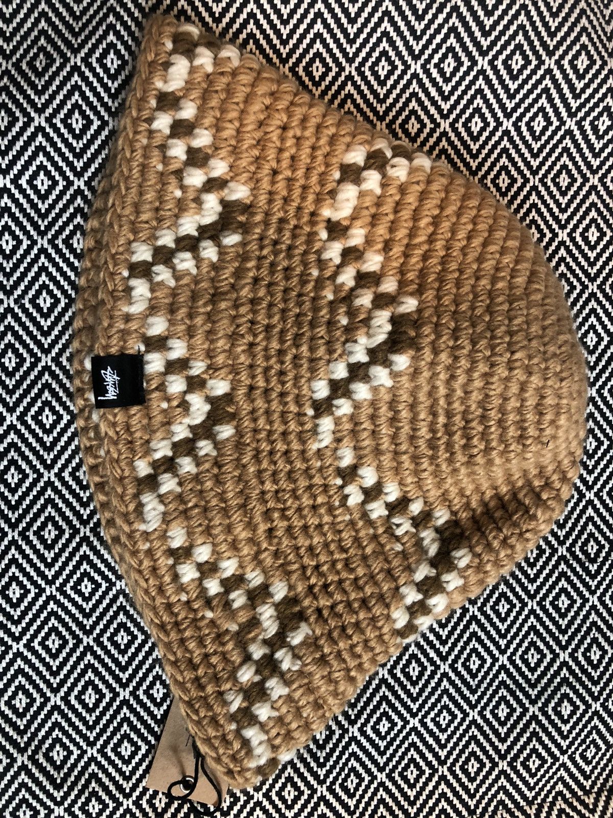Stussy Stussy Giza knit bucket hat Grailed