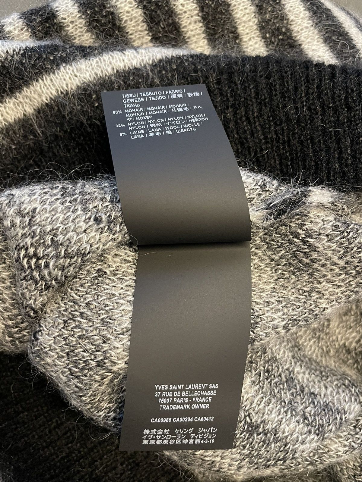 Saint Laurent Paris × Yves Saint Laurent Saint Laurent Limited Edition Classic Mohair Sweater Size US XL / EU 56 / 4 - 6 Thumbnail