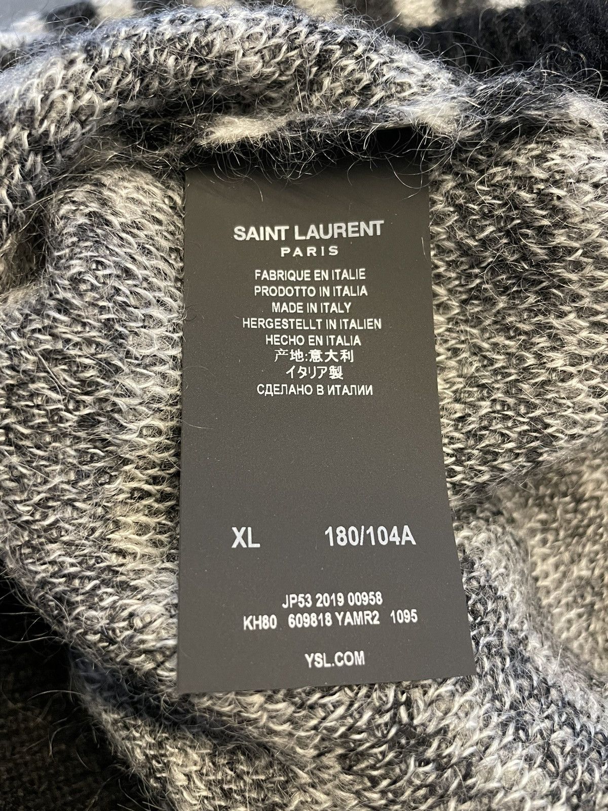 Saint Laurent Paris × Yves Saint Laurent Saint Laurent Limited Edition Classic Mohair Sweater Size US XL / EU 56 / 4 - 5 Thumbnail