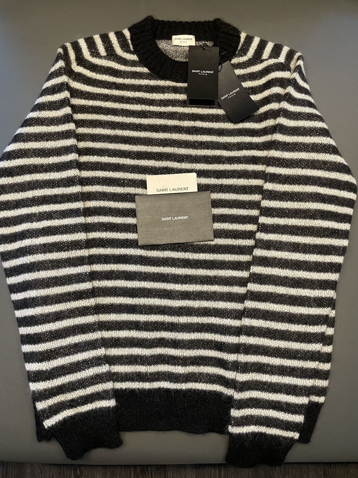 Saint Laurent Paris × Yves Saint Laurent Saint Laurent Limited Edition Classic Mohair Sweater Size US XL / EU 56 / 4 - 15 Thumbnail