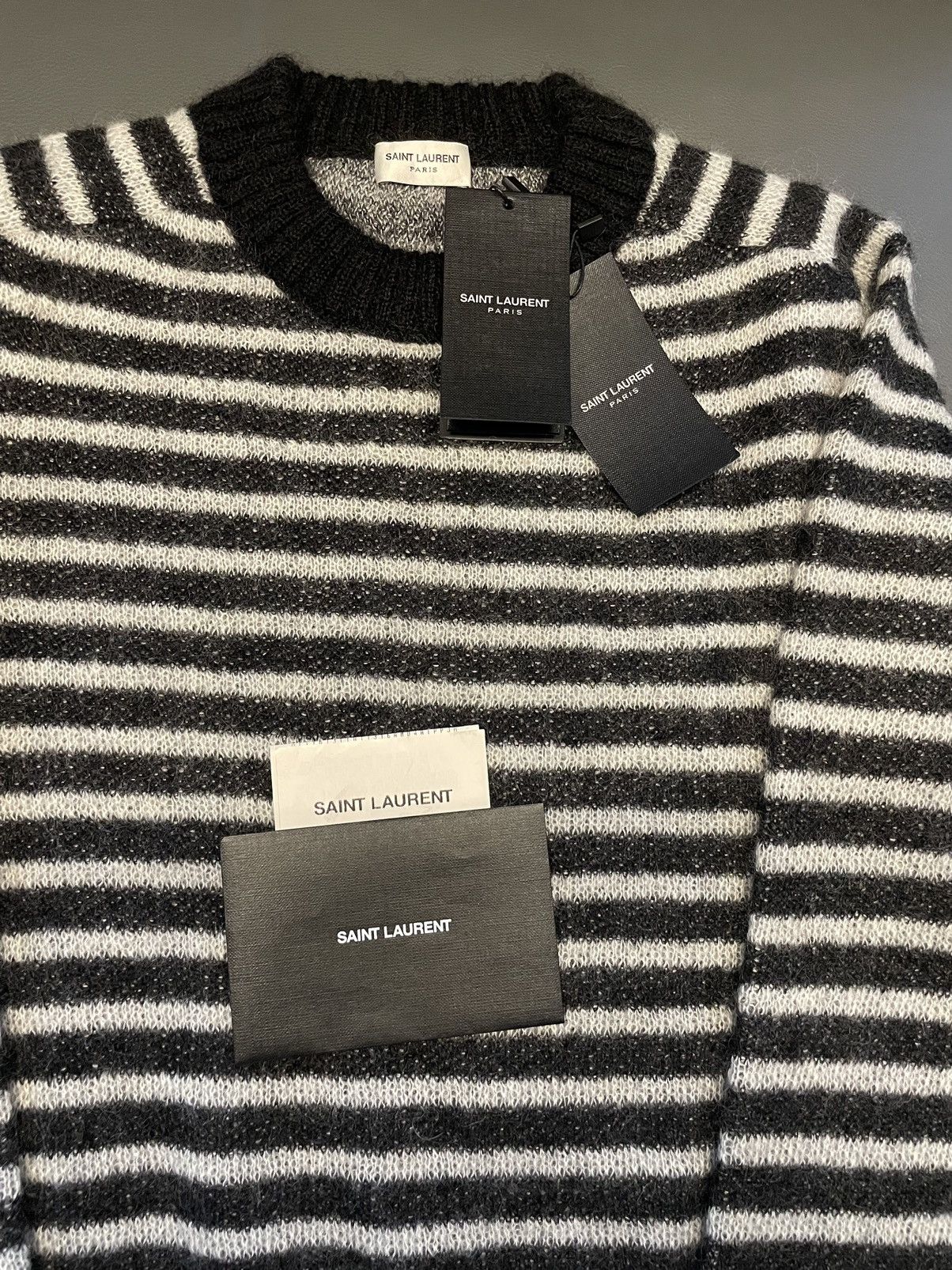Saint Laurent Paris × Yves Saint Laurent Saint Laurent Limited Edition Classic Mohair Sweater Size US XL / EU 56 / 4 - 14 Thumbnail