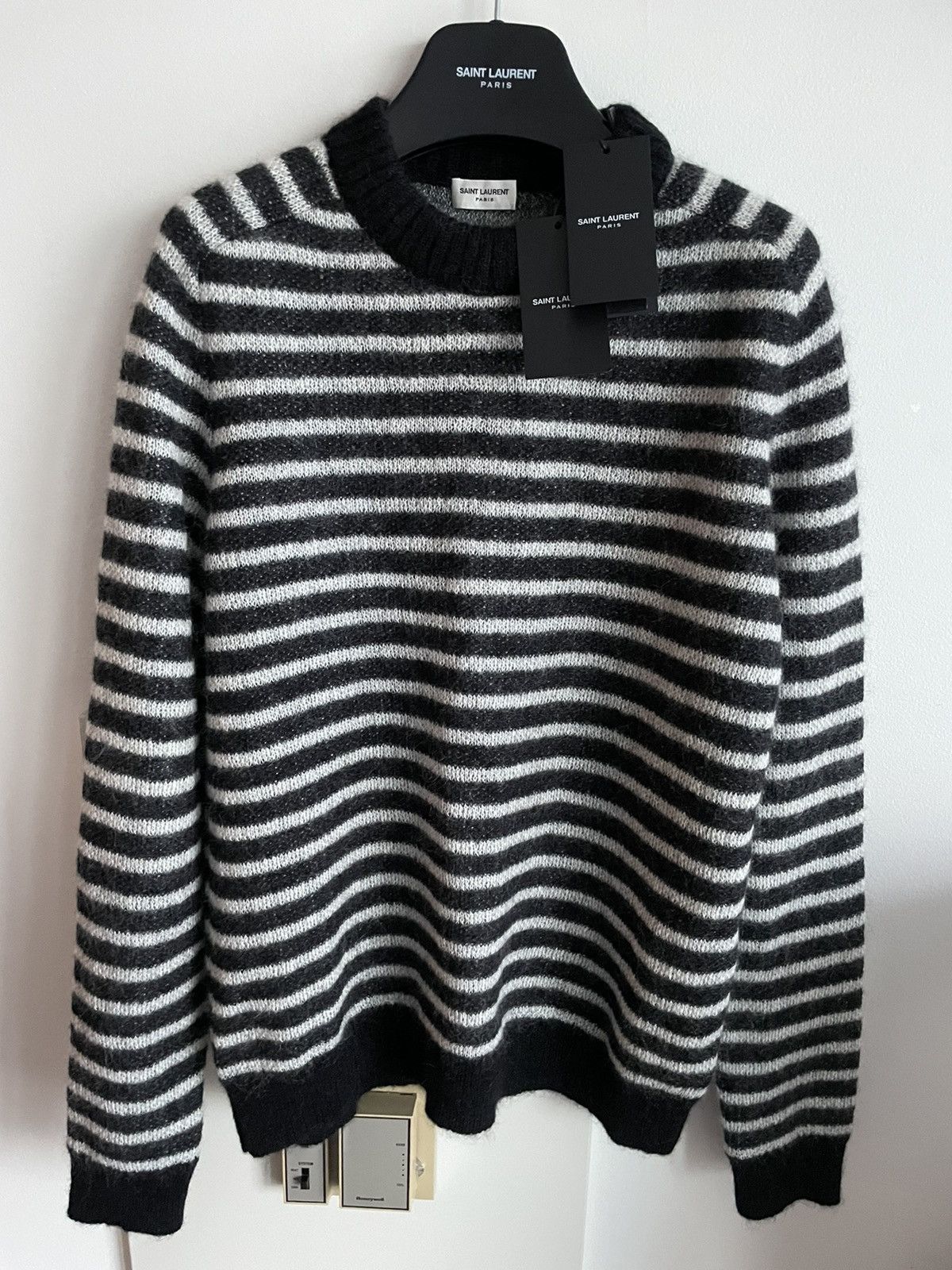 Saint Laurent Paris × Yves Saint Laurent Saint Laurent Limited Edition Classic Mohair Sweater Size US XL / EU 56 / 4 - 4 Thumbnail