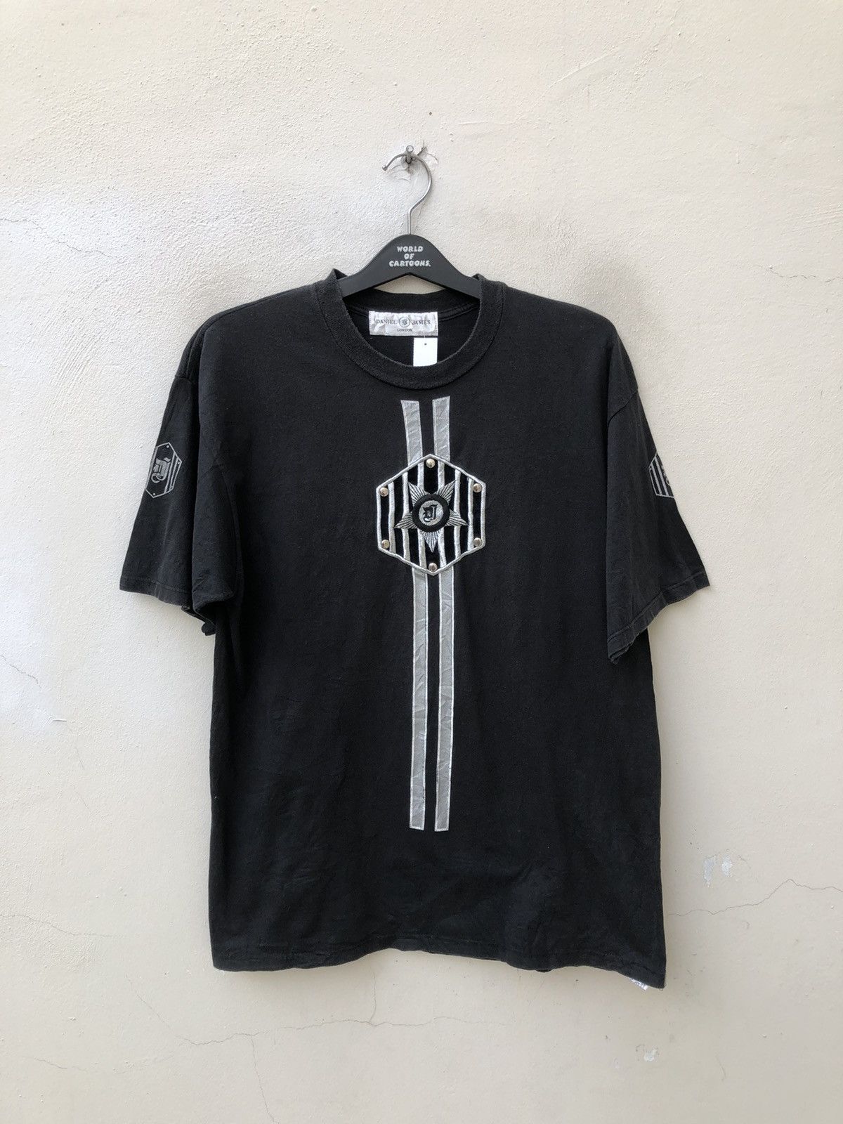 Vintage 90s Daniel James London Faded Black t shirt