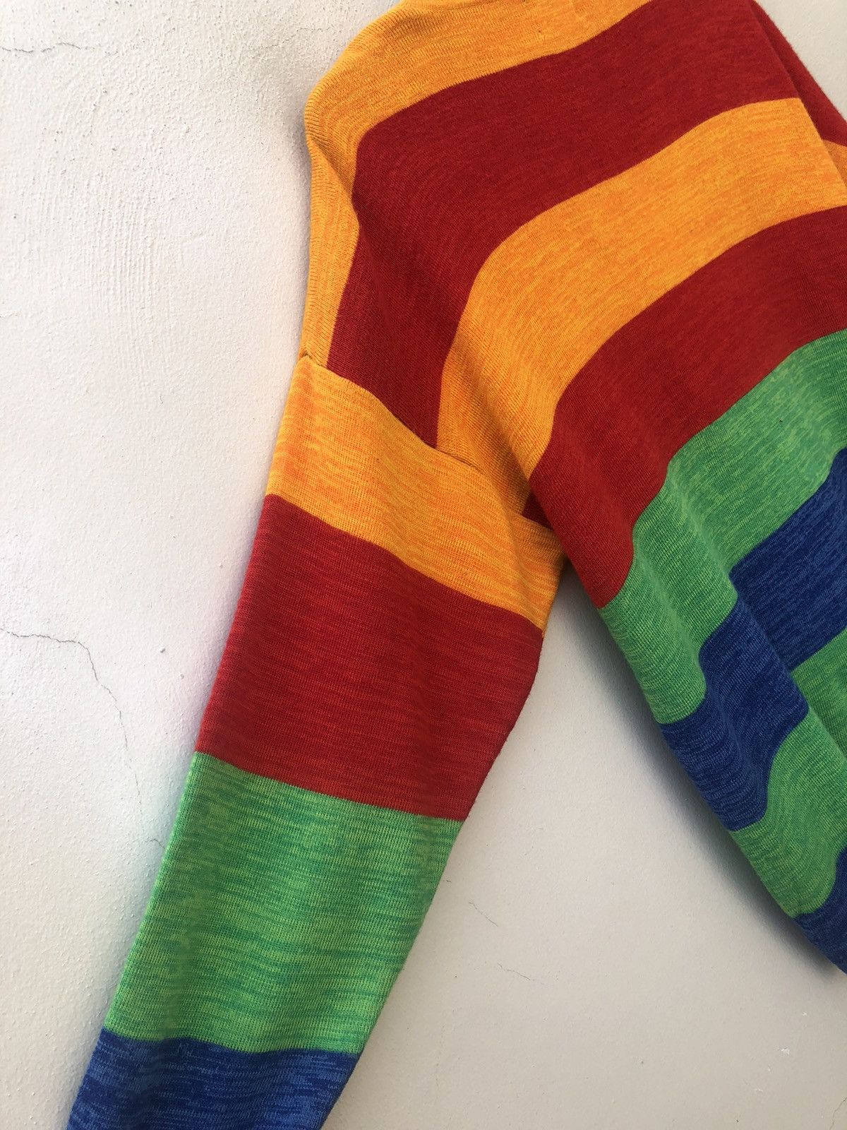 Vintage Vintage 90s Lapagayo Made in Romania Rainbow Wool Sweater Size US XL / EU 56 / 4 - 9 Thumbnail