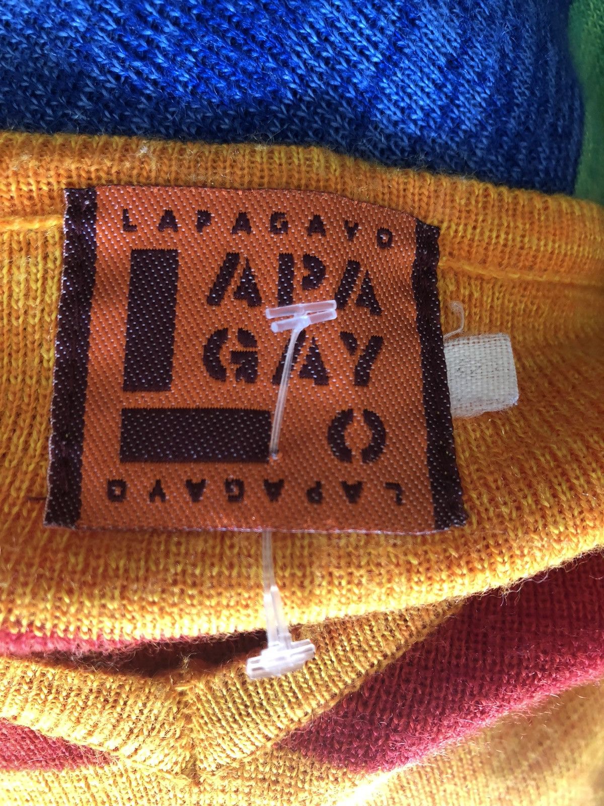 Vintage Vintage 90s Lapagayo Made in Romania Rainbow Wool Sweater Size US XL / EU 56 / 4 - 12 Thumbnail