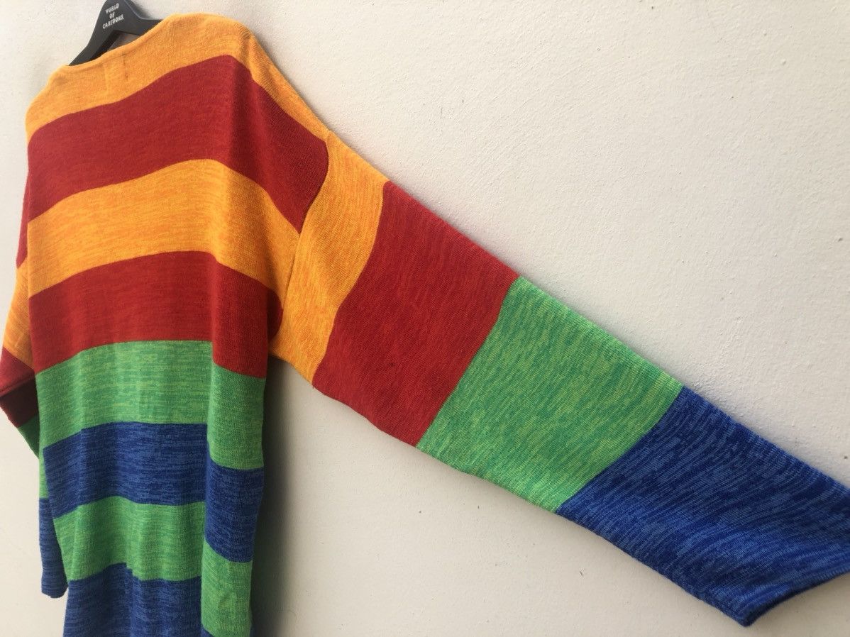 Vintage Vintage 90s Lapagayo Made in Romania Rainbow Wool Sweater Size US XL / EU 56 / 4 - 8 Thumbnail