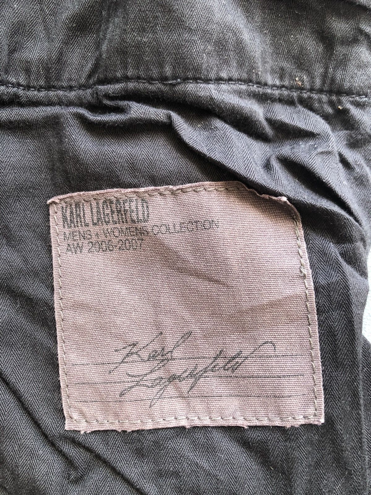 Karl Lagerfeld Vintage Karl Lagerfeld AW 2006-2007 Black Denim Jeans Size US 32 / EU 48 - 24 Thumbnail