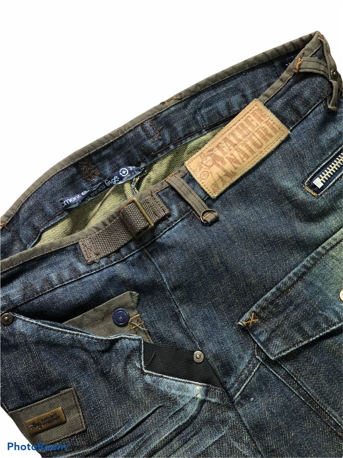 Japanese Brand WIDE LEG⚡️⚡️ RUSTY DISTRESSED DENIM Size US 36 / EU 52 - 7 Thumbnail