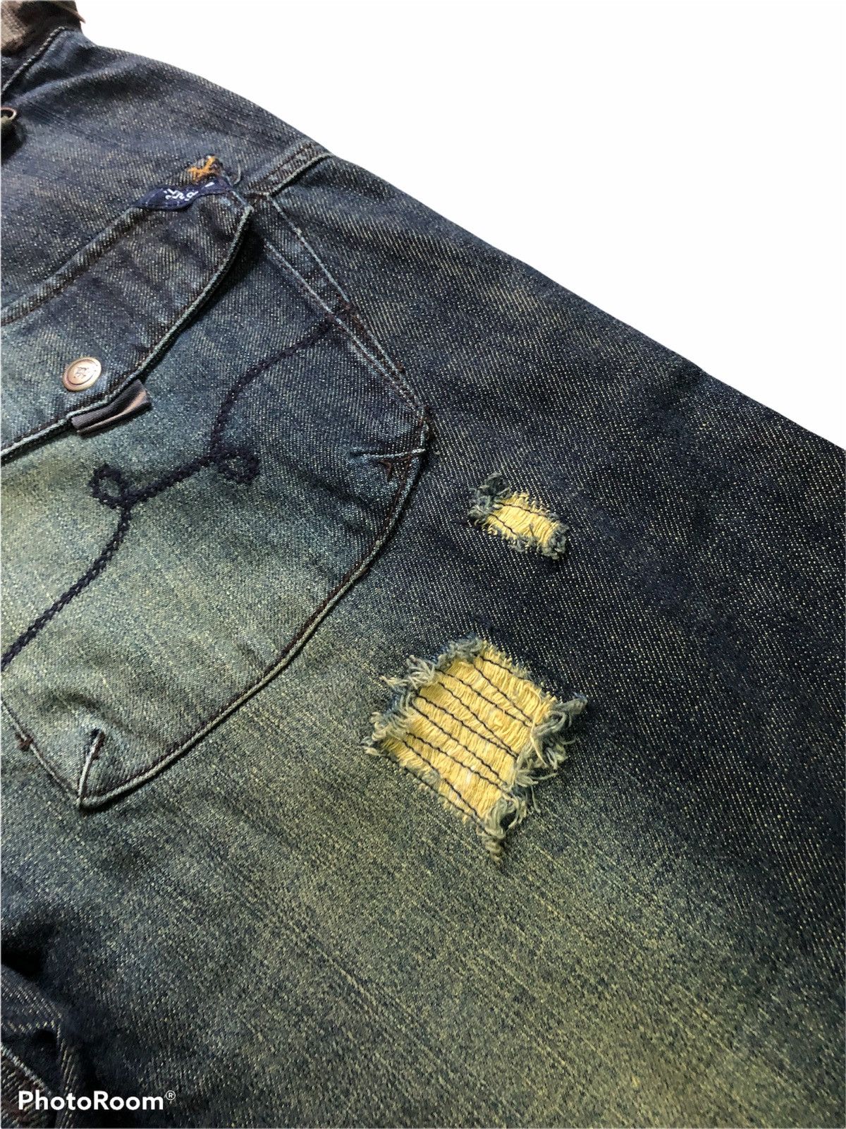 Japanese Brand WIDE LEG⚡️⚡️ RUSTY DISTRESSED DENIM Size US 36 / EU 52 - 12 Thumbnail