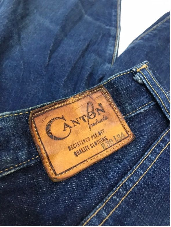 Japanese Brand VINTAGE CANTON INDIGO DENIM JEANS SELVEDGE SIZE 30 USA MADE Size US 30 / EU 46 - 14 Thumbnail