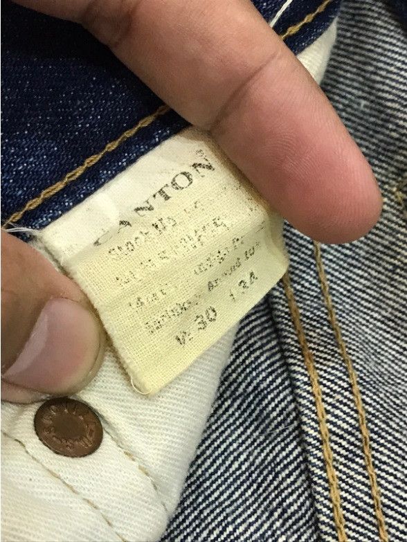 Japanese Brand VINTAGE CANTON INDIGO DENIM JEANS SELVEDGE SIZE 30 USA MADE Size US 30 / EU 46 - 11 Thumbnail