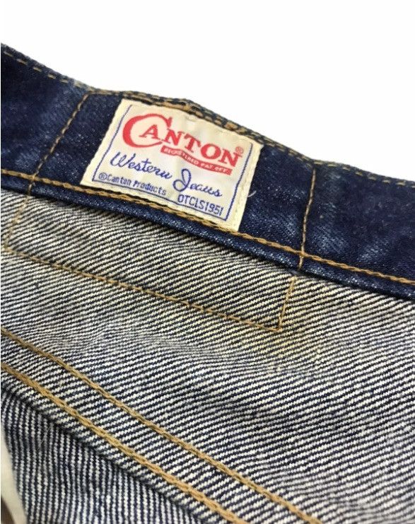 Japanese Brand VINTAGE CANTON INDIGO DENIM JEANS SELVEDGE SIZE 30 USA MADE Size US 30 / EU 46 - 12 Thumbnail