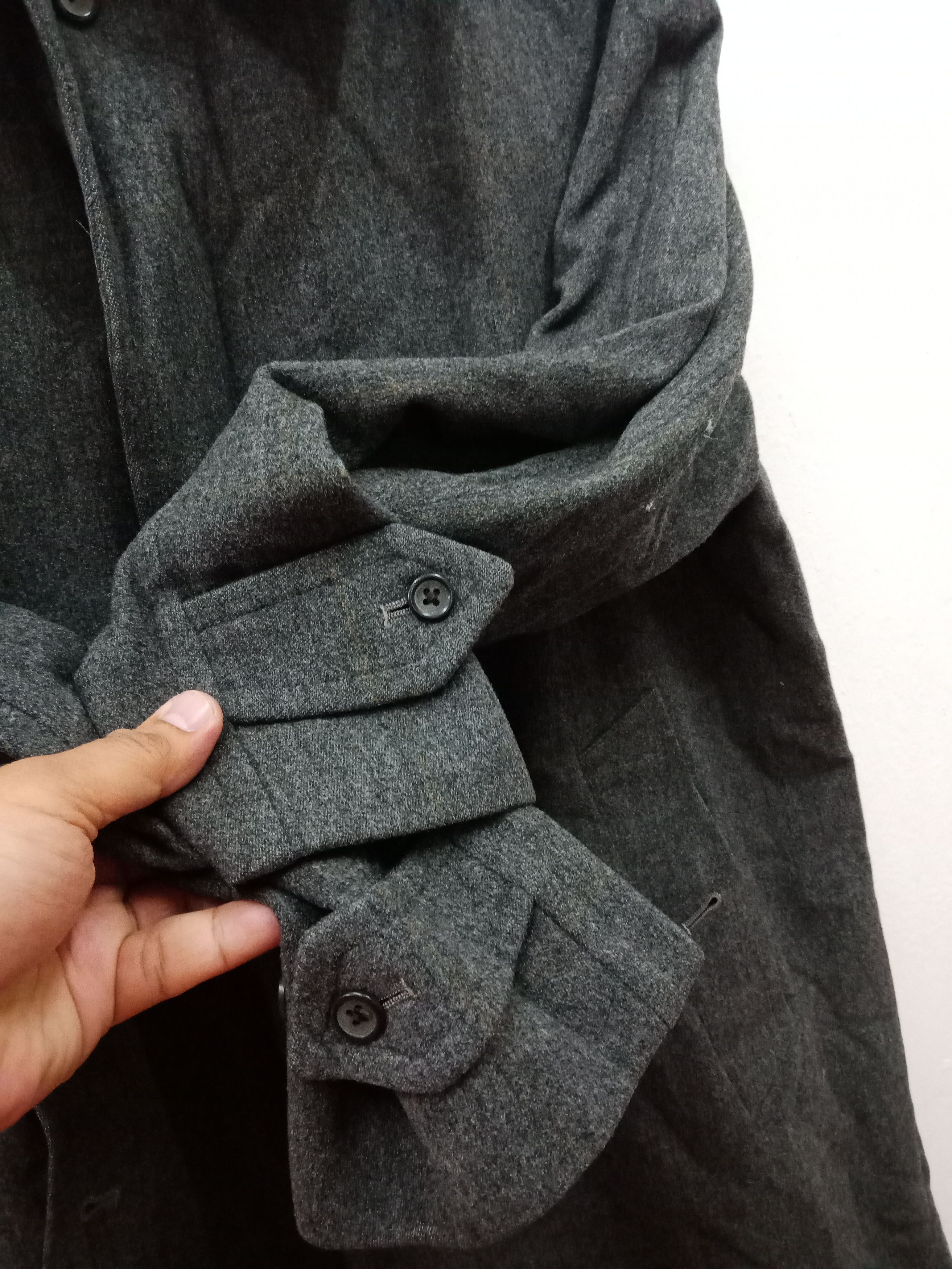 Burberry Burberry Prorsum Black Gray Wool Size US L / EU 52-54 / 3 - 6 Thumbnail