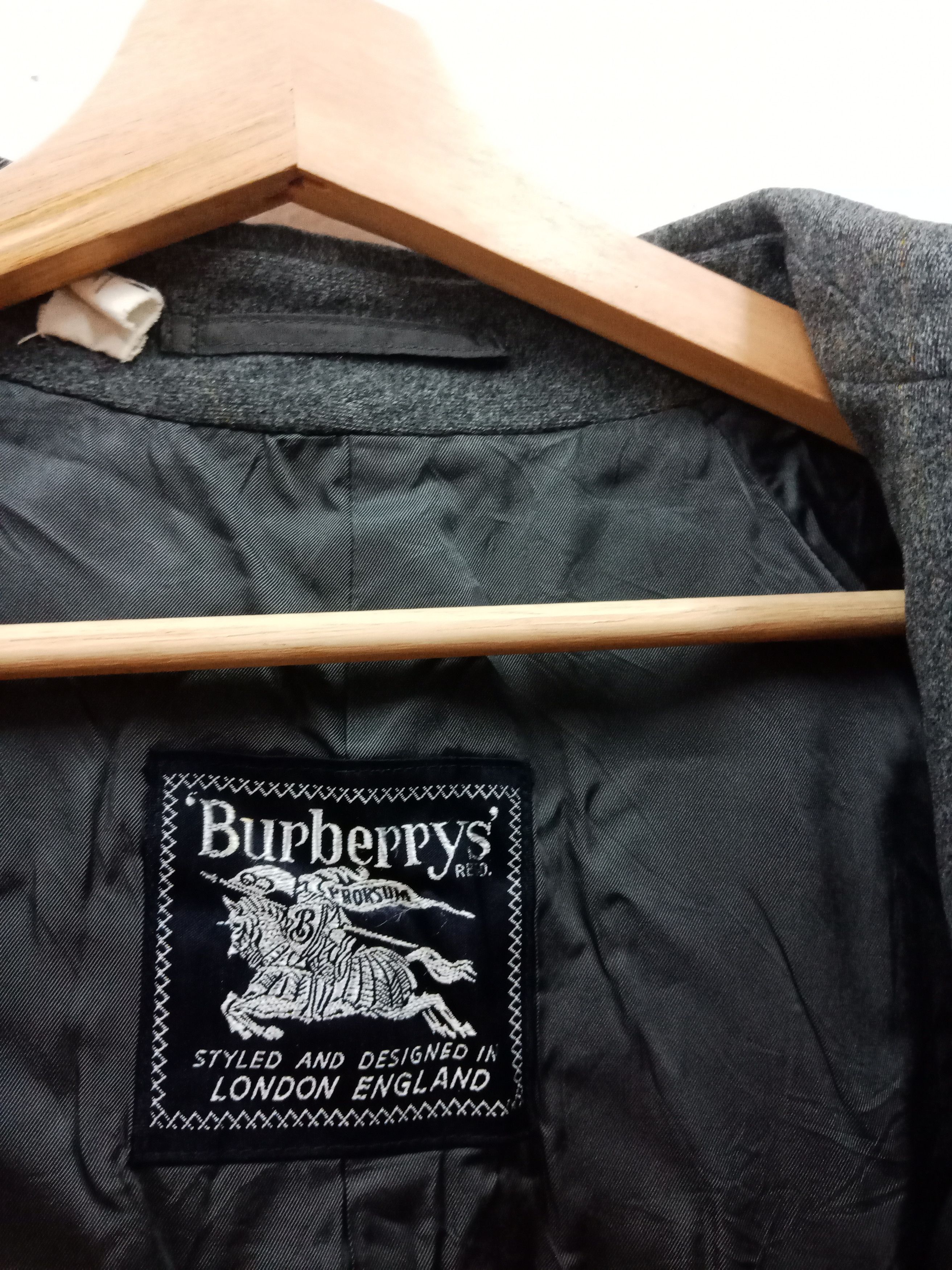 Burberry Burberry Prorsum Black Gray Wool Size US L / EU 52-54 / 3 - 7 Thumbnail
