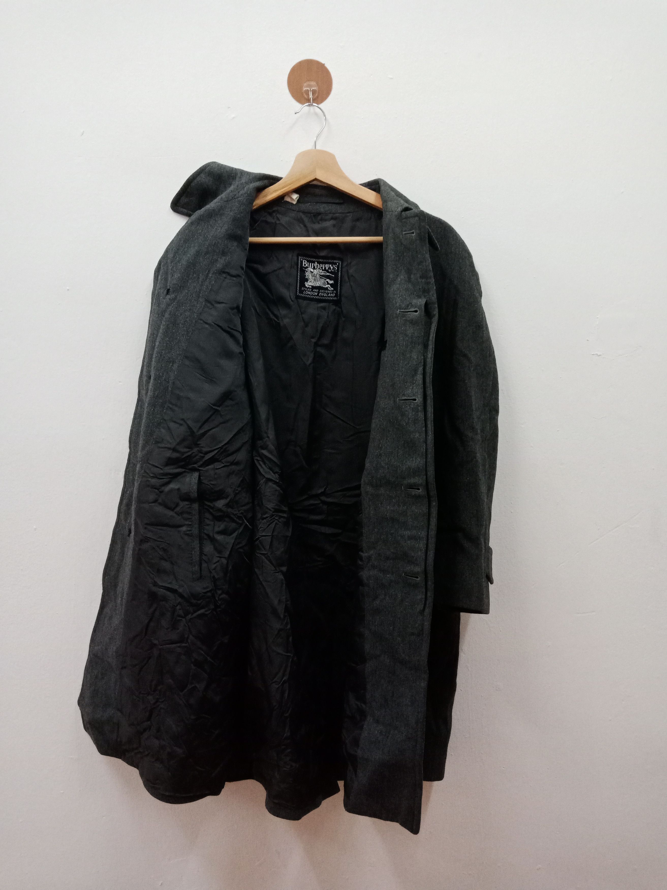 Burberry Burberry Prorsum Black Gray Wool Size US L / EU 52-54 / 3 - 3 Thumbnail