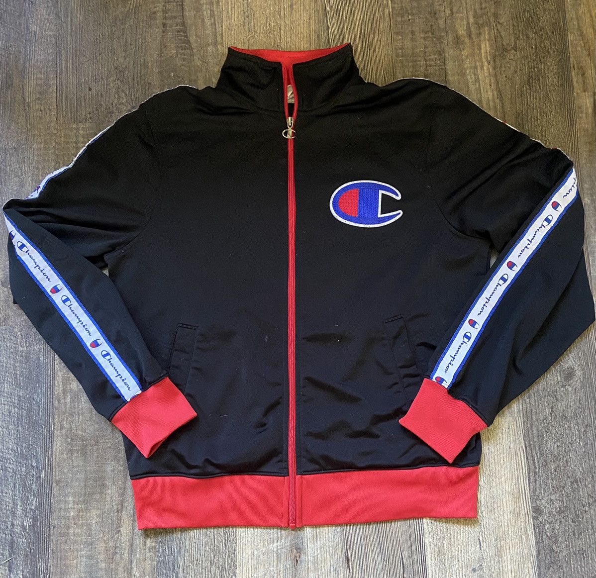 Champion Champion taped logo full zip up track jacket Size US M / EU 48-50 / 2 - 1 Thumbnail