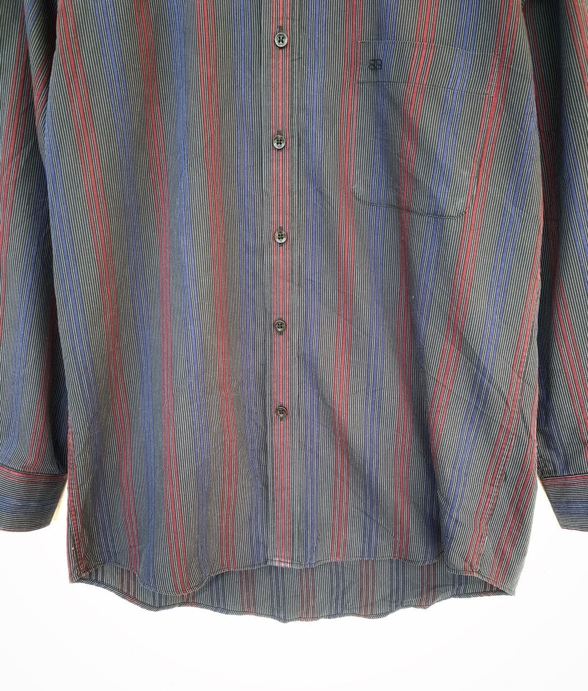 Balenciaga Dark grey with stripes Buttons ups Shirt Size US L / EU 52-54 / 3 - 3 Thumbnail