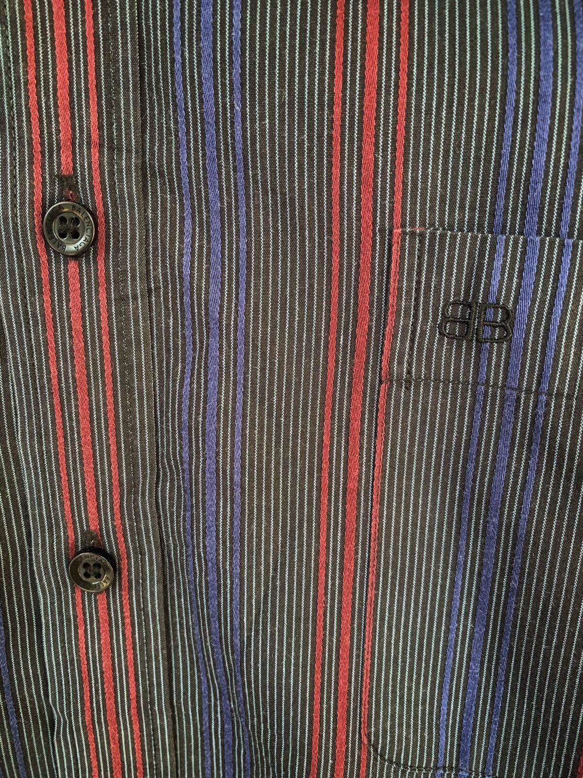 Balenciaga Dark grey with stripes Buttons ups Shirt Size US L / EU 52-54 / 3 - 5 Thumbnail