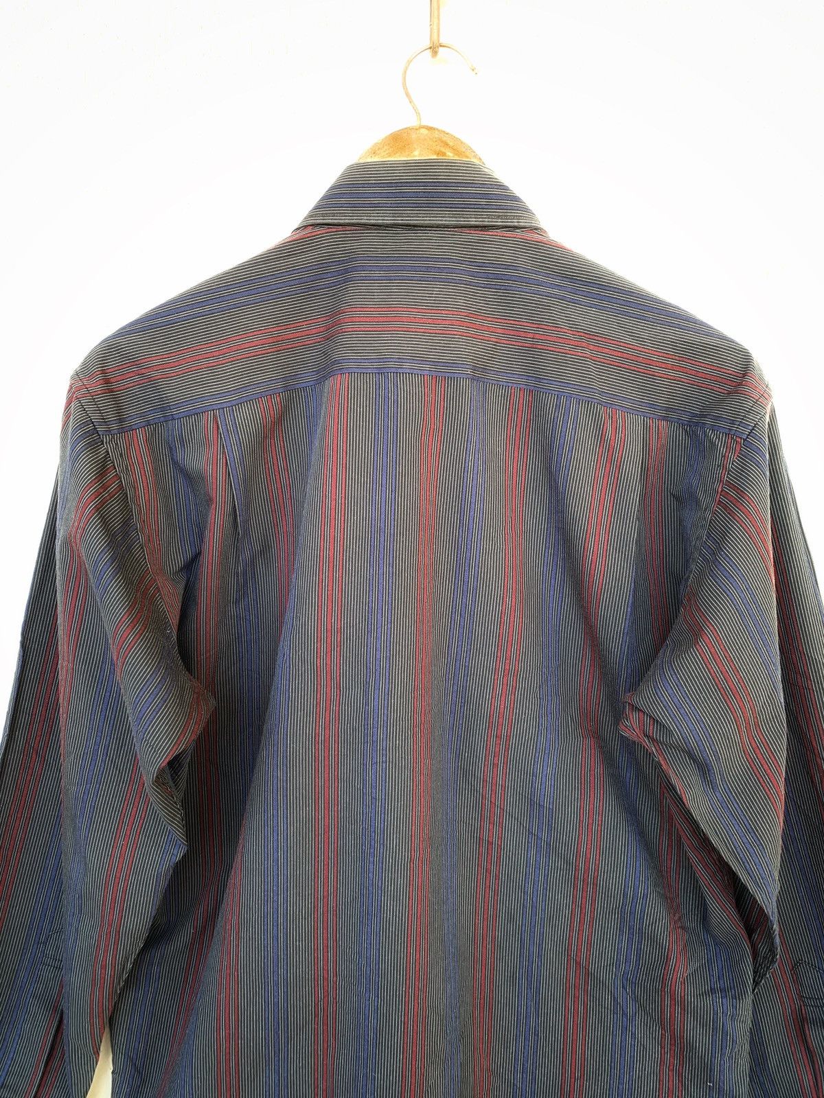 Balenciaga Dark grey with stripes Buttons ups Shirt Size US L / EU 52-54 / 3 - 9 Thumbnail