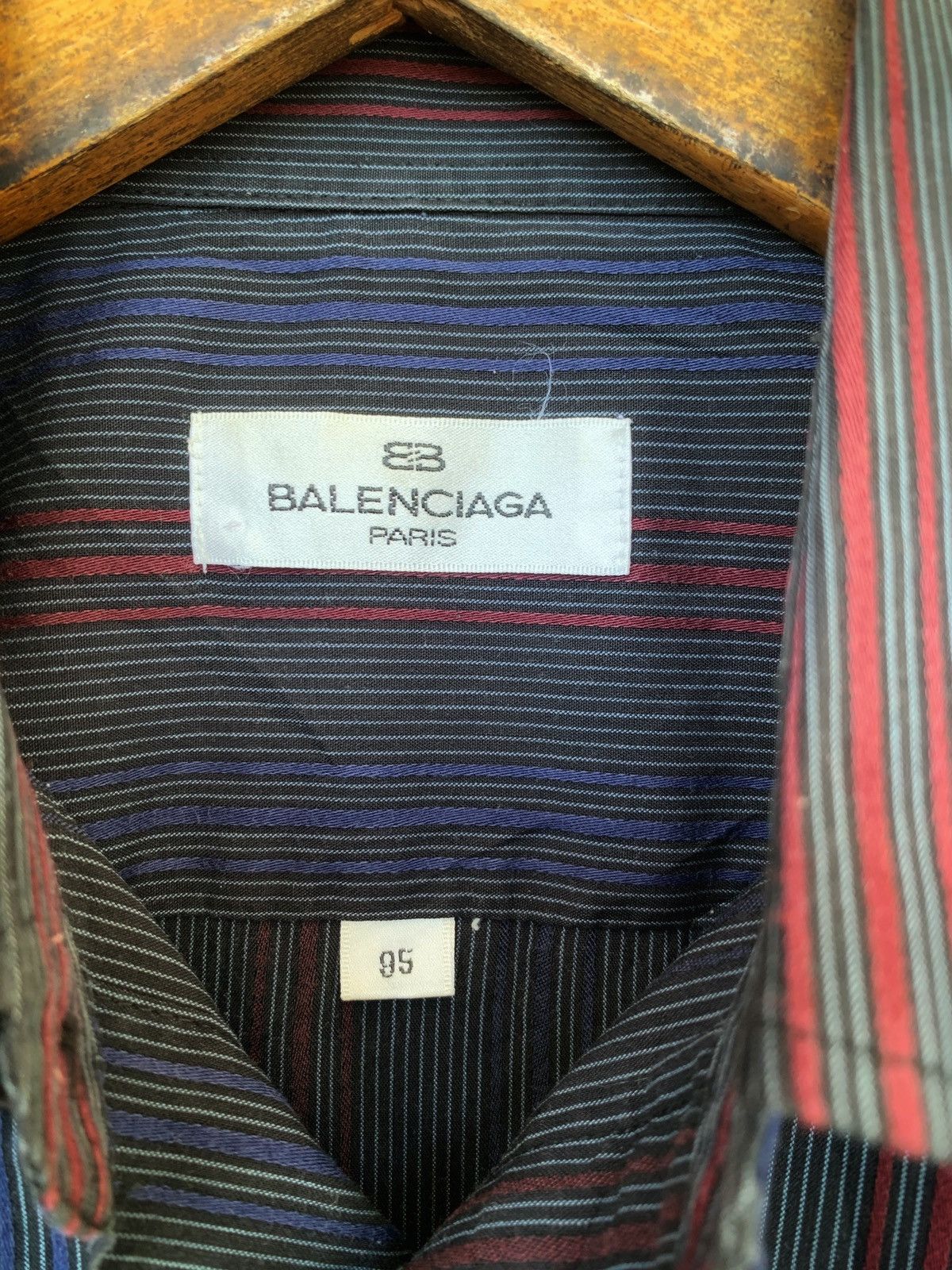 Balenciaga Dark grey with stripes Buttons ups Shirt Size US L / EU 52-54 / 3 - 10 Thumbnail