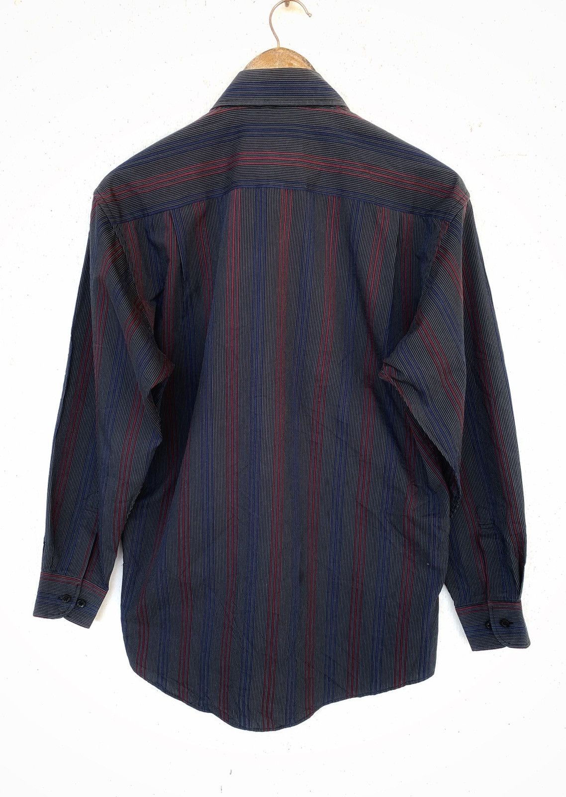 Balenciaga Dark grey with stripes Buttons ups Shirt Size US L / EU 52-54 / 3 - 8 Thumbnail