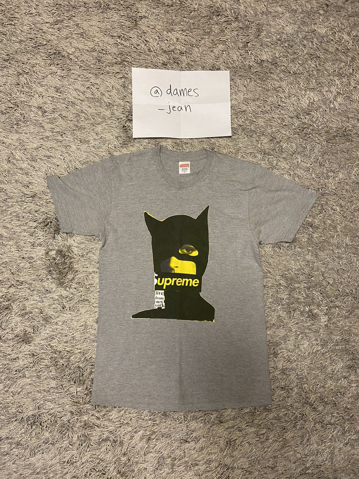 SUPREME FW22 CATWOMAN TEE BLACK DS SIZE S-XXL