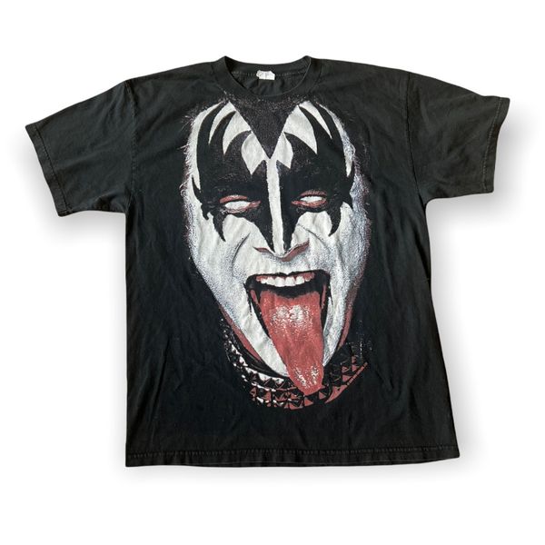 Vintage 2009 Kiss Band Gene Simmons Tongue AOP Concert Tour T Shirt ...