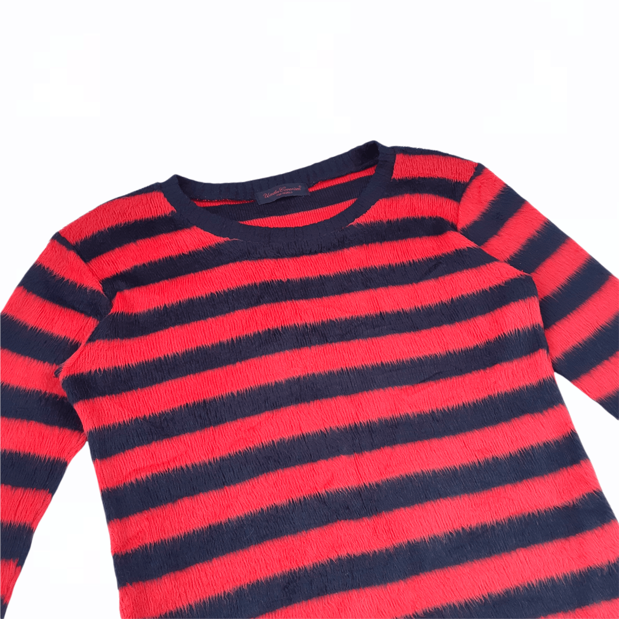 Undercover Undercover Mohair Knit Kurt Cobain Striped Rare Size US M / EU 48-50 / 2 - 3 Thumbnail