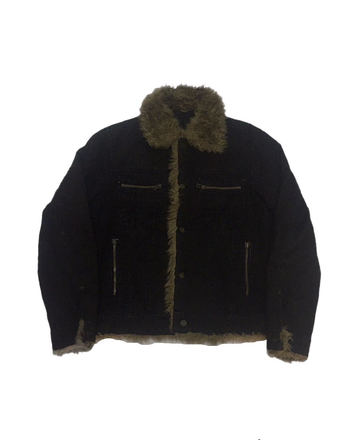 Japanese Brand Comme Ca Du Mode Fur Denim Jacket Size US M / EU 48-50 / 2 - 1 Thumbnail