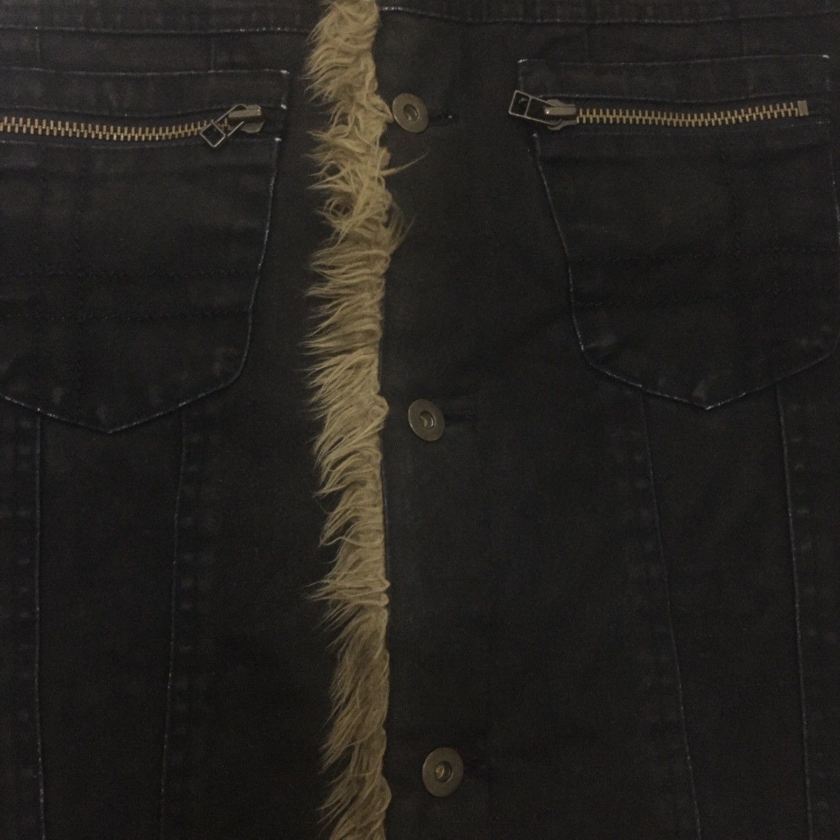 Japanese Brand Comme Ca Du Mode Fur Denim Jacket Size US M / EU 48-50 / 2 - 2 Thumbnail