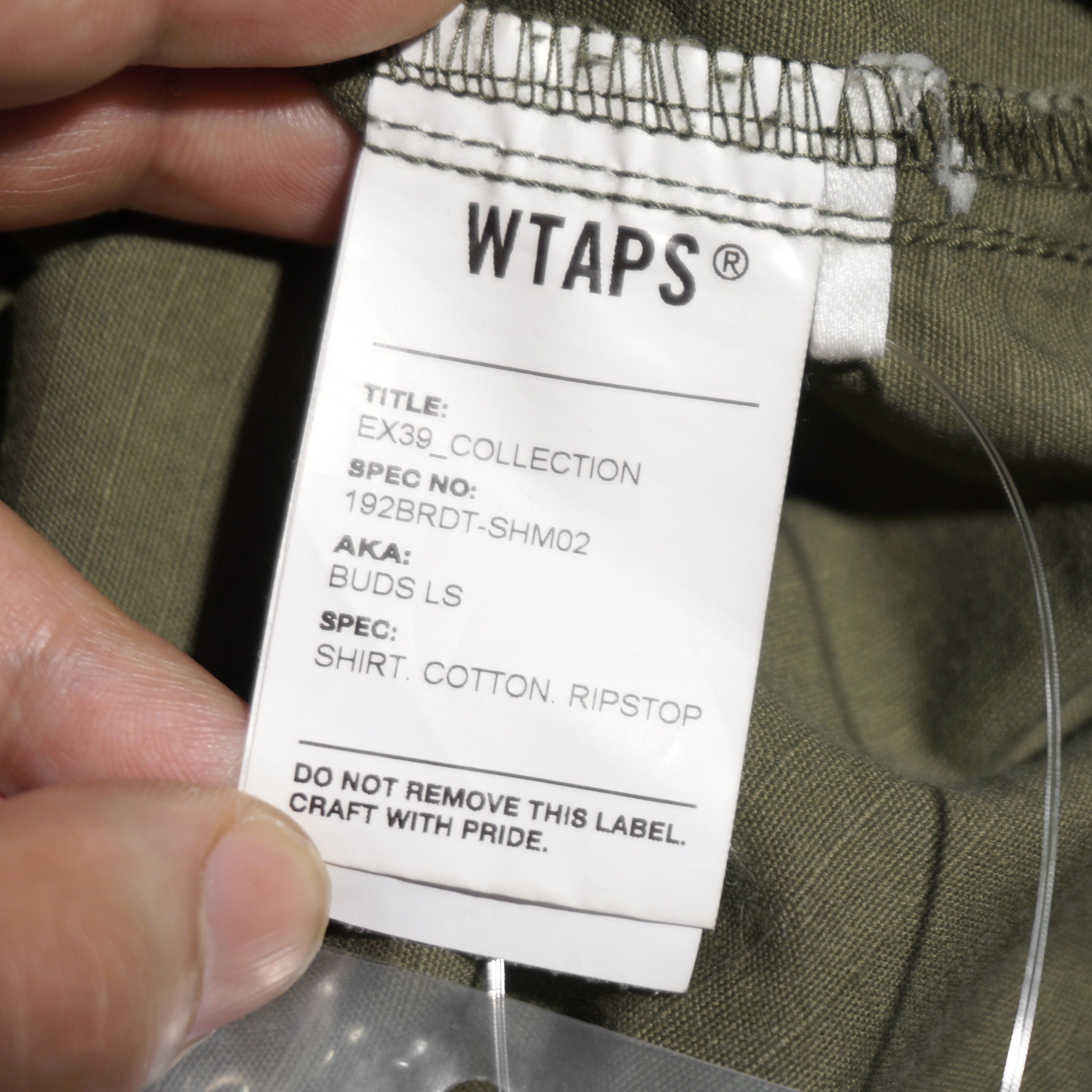 Wtaps FW19 BUDS LS SHIRT COTTON RIPSTOP Size US S / EU 44-46 / 1 - 6 Thumbnail