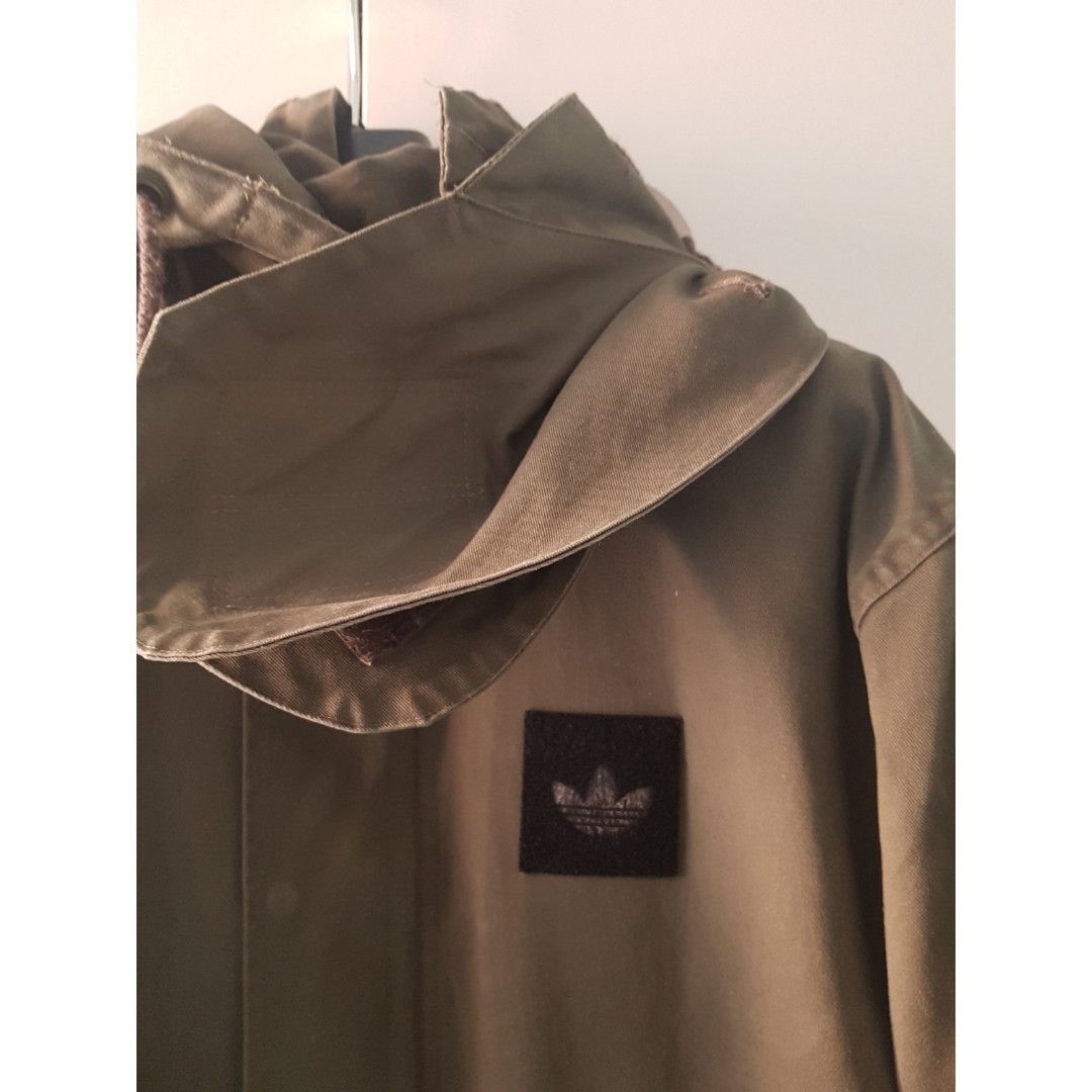 Adidas Olive Green Parka with Removable Lining & Hood Size US M / EU 48-50 / 2 - 2 Preview