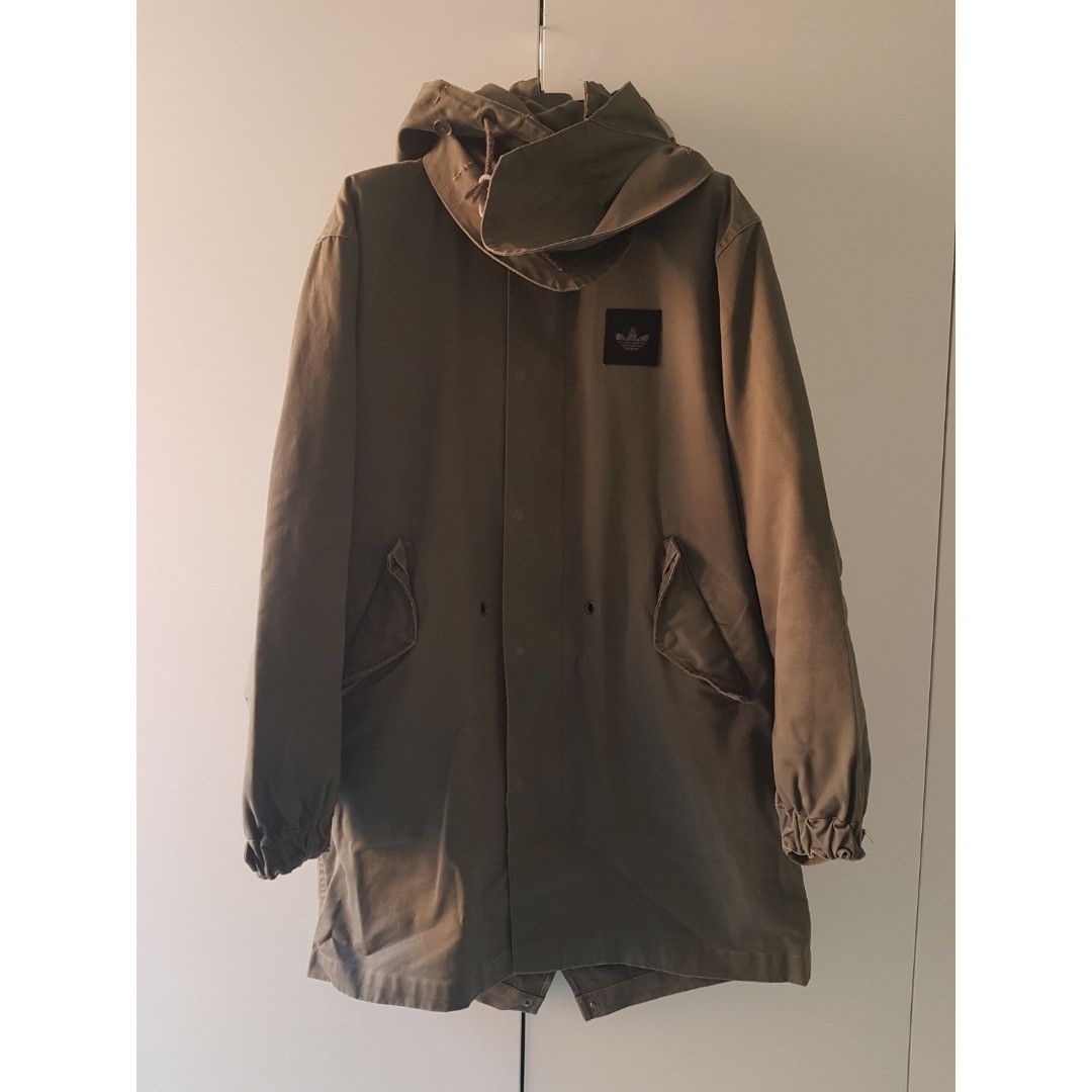 Adidas Olive Green Parka with Removable Lining & Hood Size US M / EU 48-50 / 2 - 1 Preview