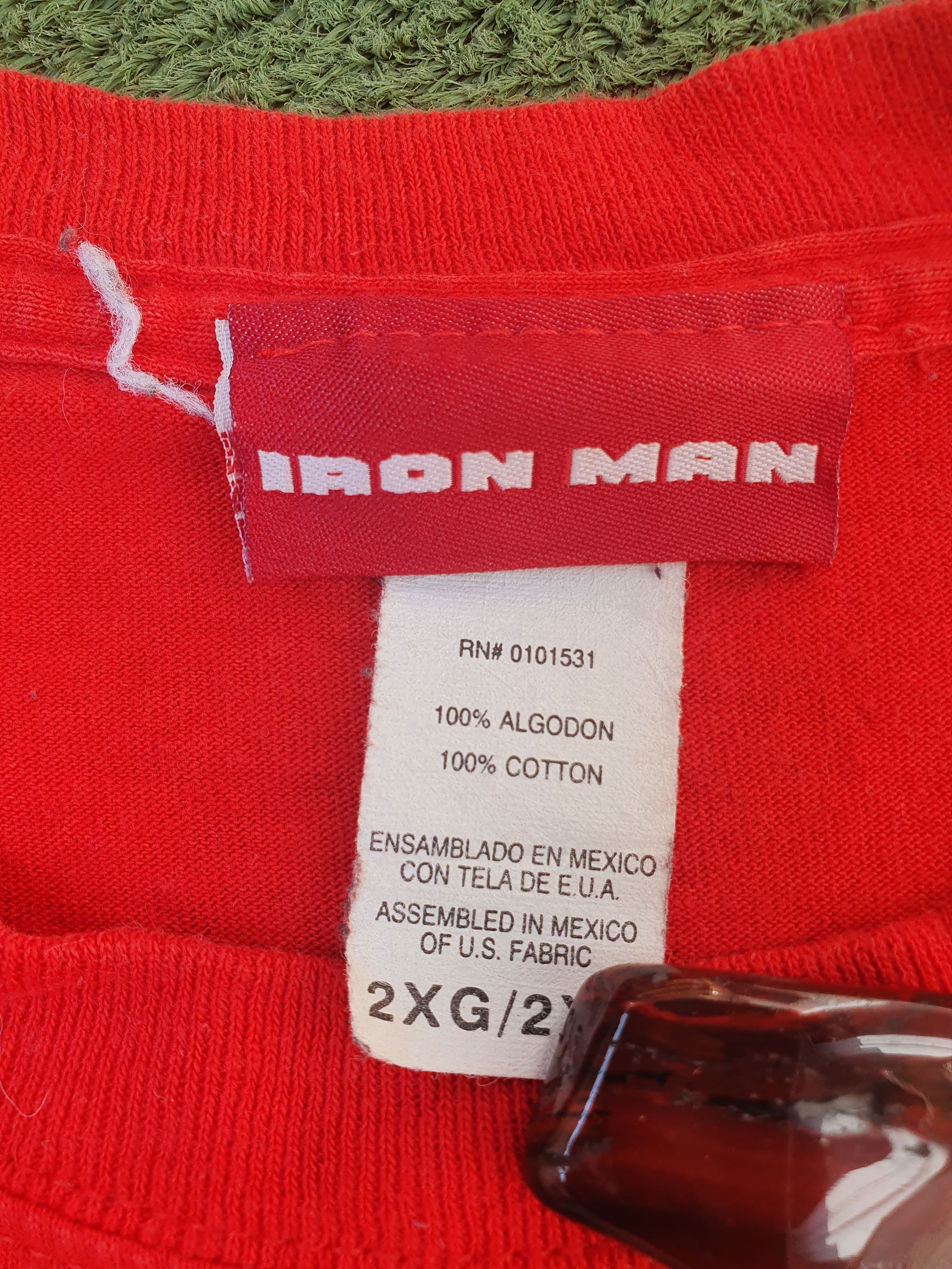 Marvel Comics iron man 2008 marve Costume Promol tee,sz XXL Size US XXL / EU 58 / 5 - 6 Thumbnail