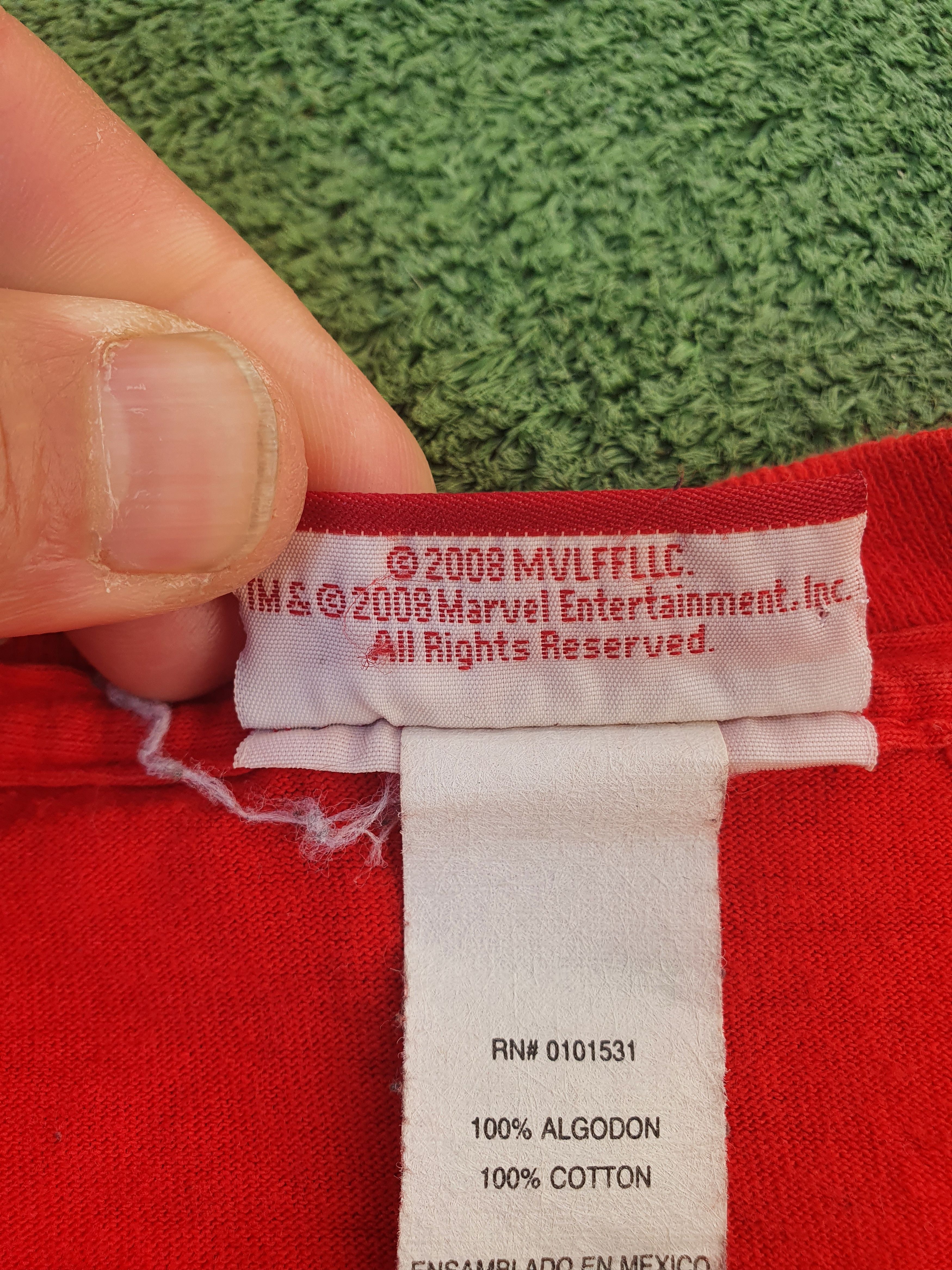 Marvel Comics iron man 2008 marve Costume Promol tee,sz XXL Size US XXL / EU 58 / 5 - 7 Thumbnail