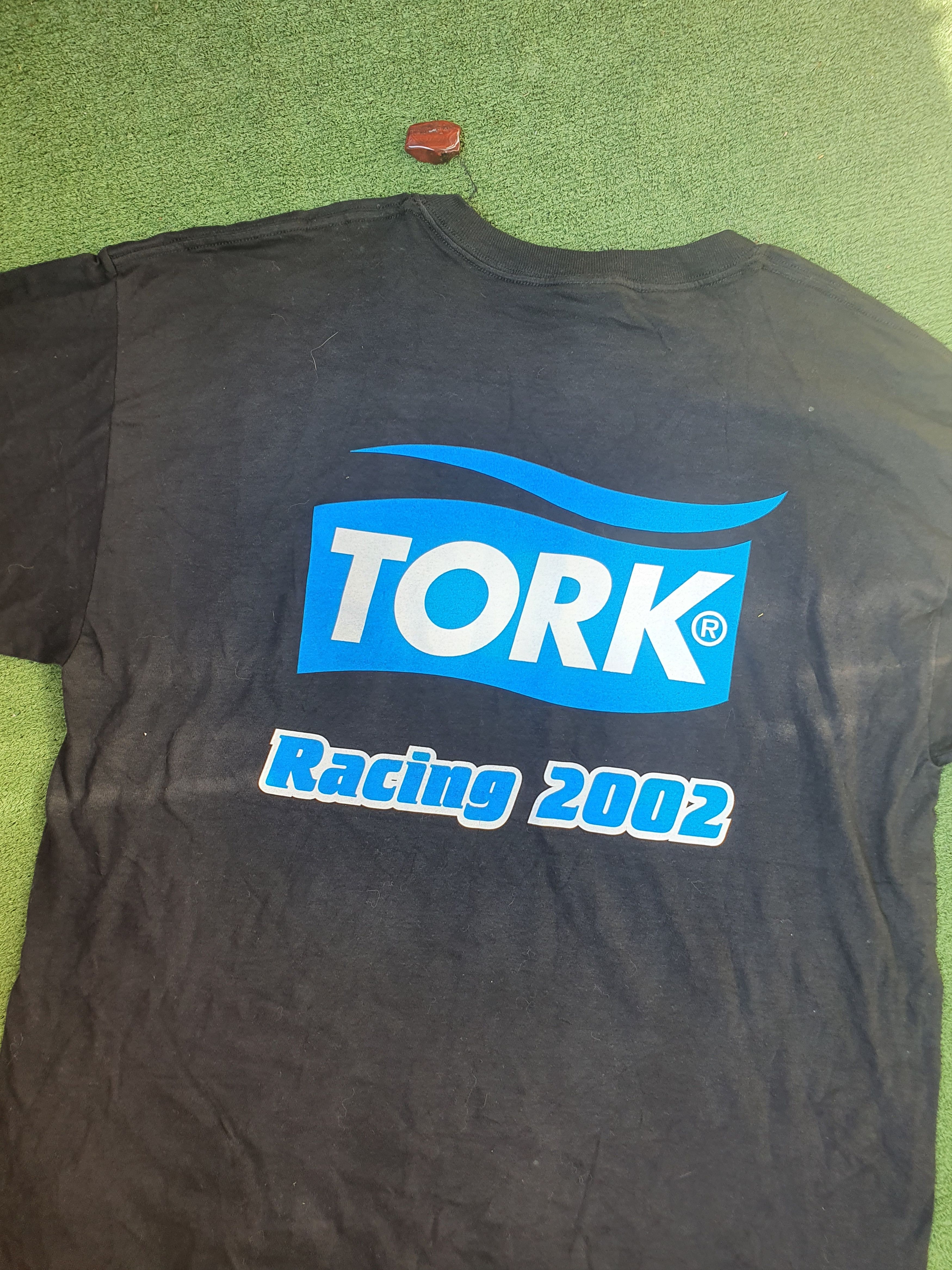 Gildan Tork Racing #46 2002 Vtg Gildan tee,sz XL Size US XL / EU 56 / 4 - 6 Thumbnail