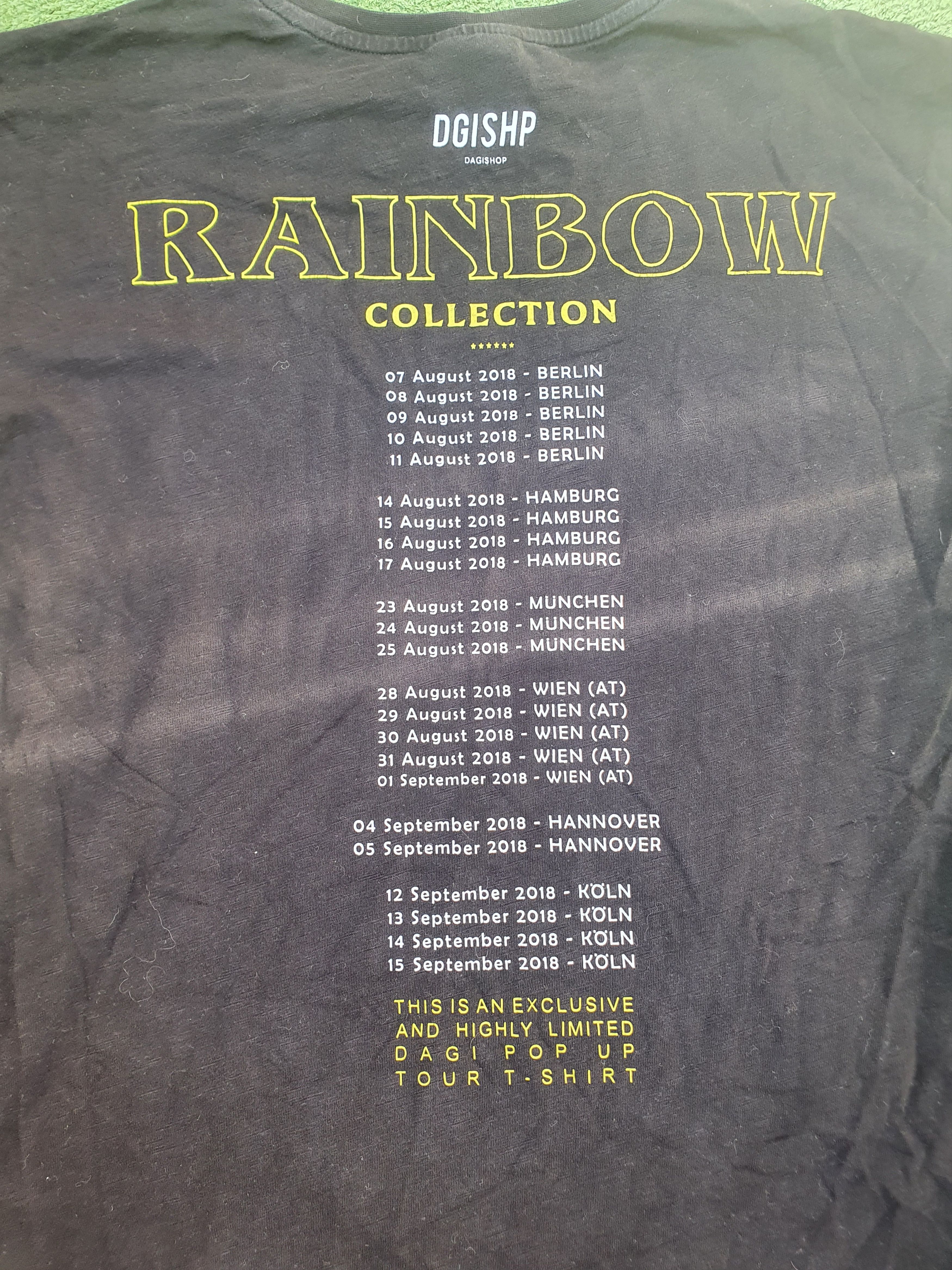 Band Tees Rainbow RNBW Dagi pop up 2018 tour tee,sz L Size US L / EU 52-54 / 3 - 11 Thumbnail